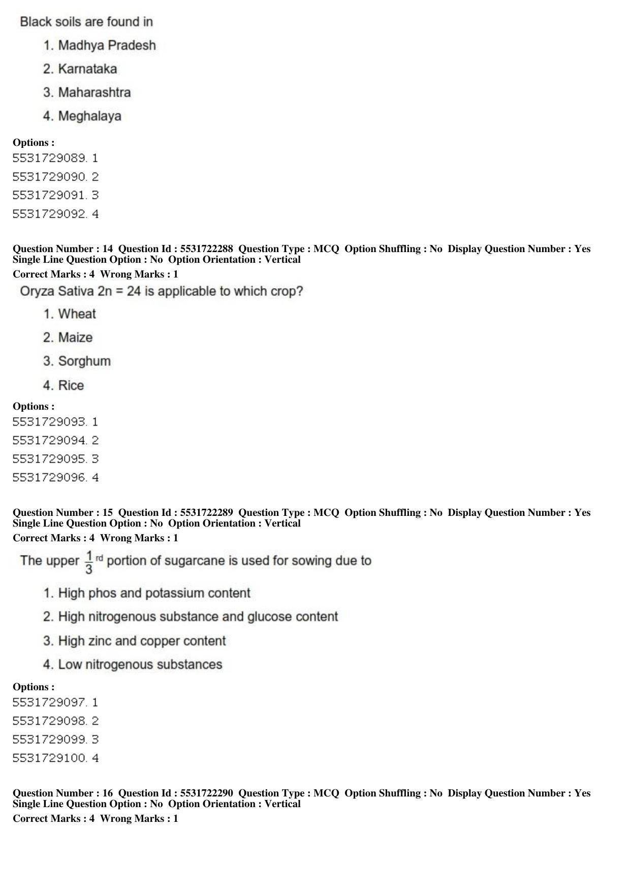 ICAR AIEEA PG 2019 HOME SCIENCE Question Paper - Page 6