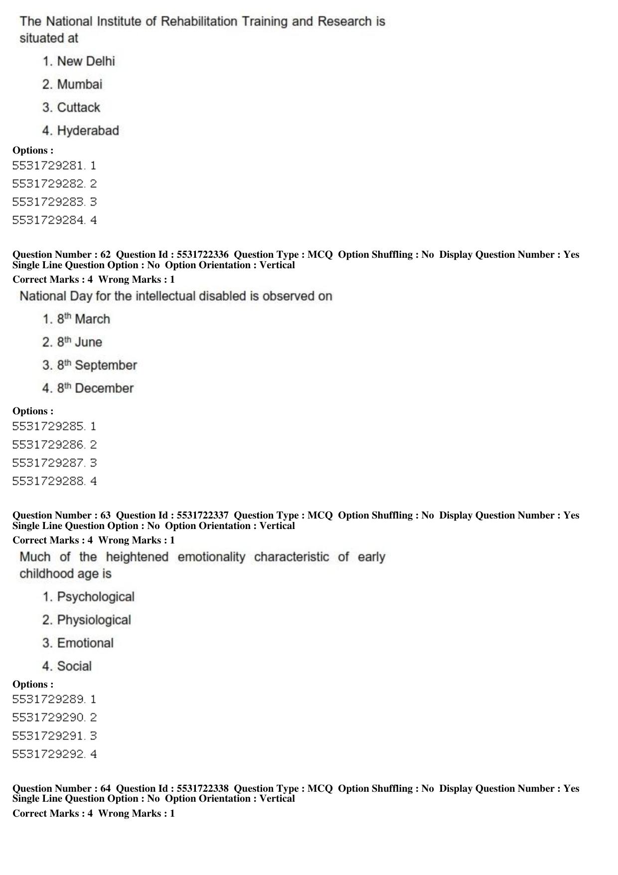 ICAR AIEEA PG 2019 HOME SCIENCE Question Paper - Page 22