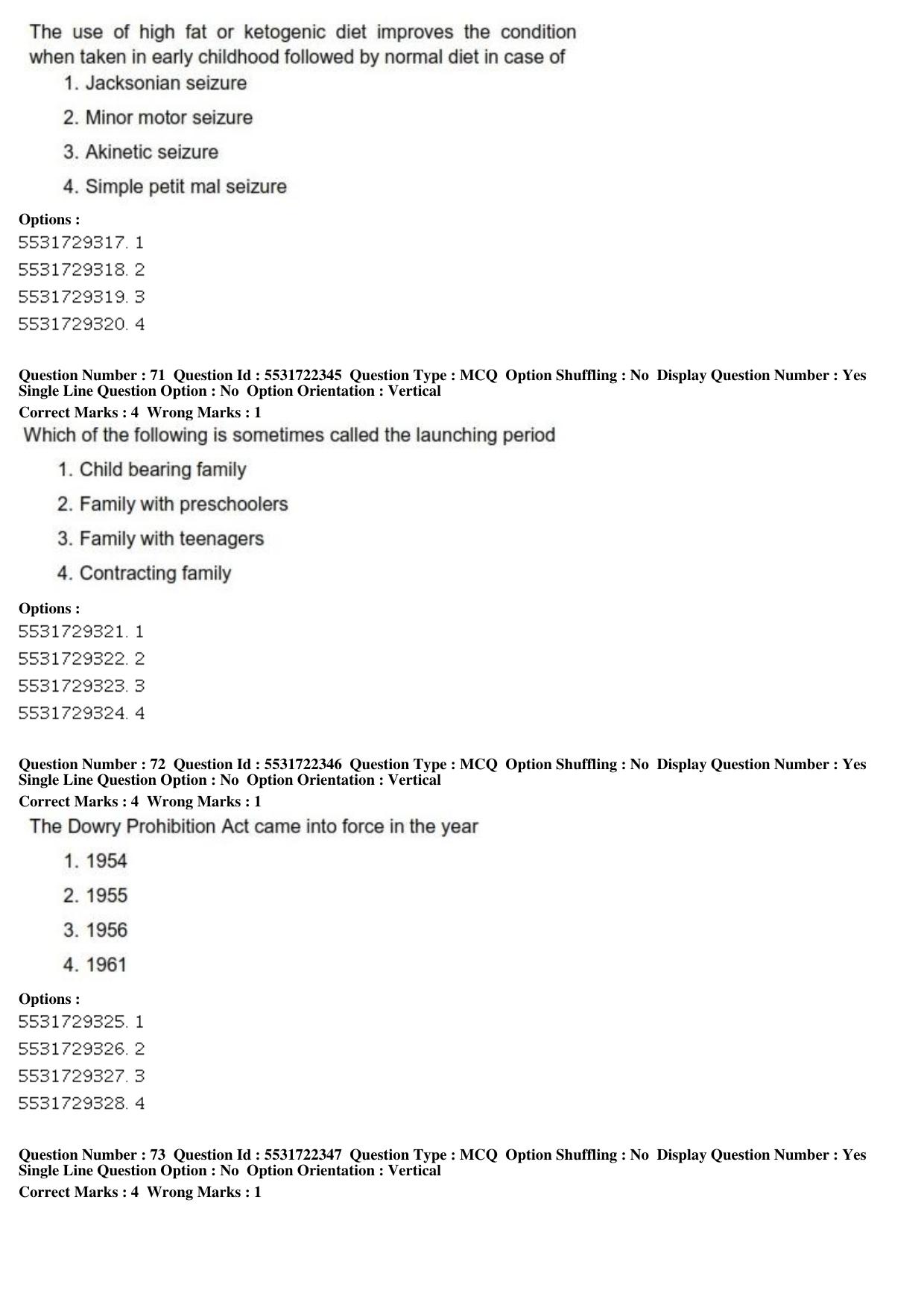 ICAR AIEEA PG 2019 HOME SCIENCE Question Paper - Page 25