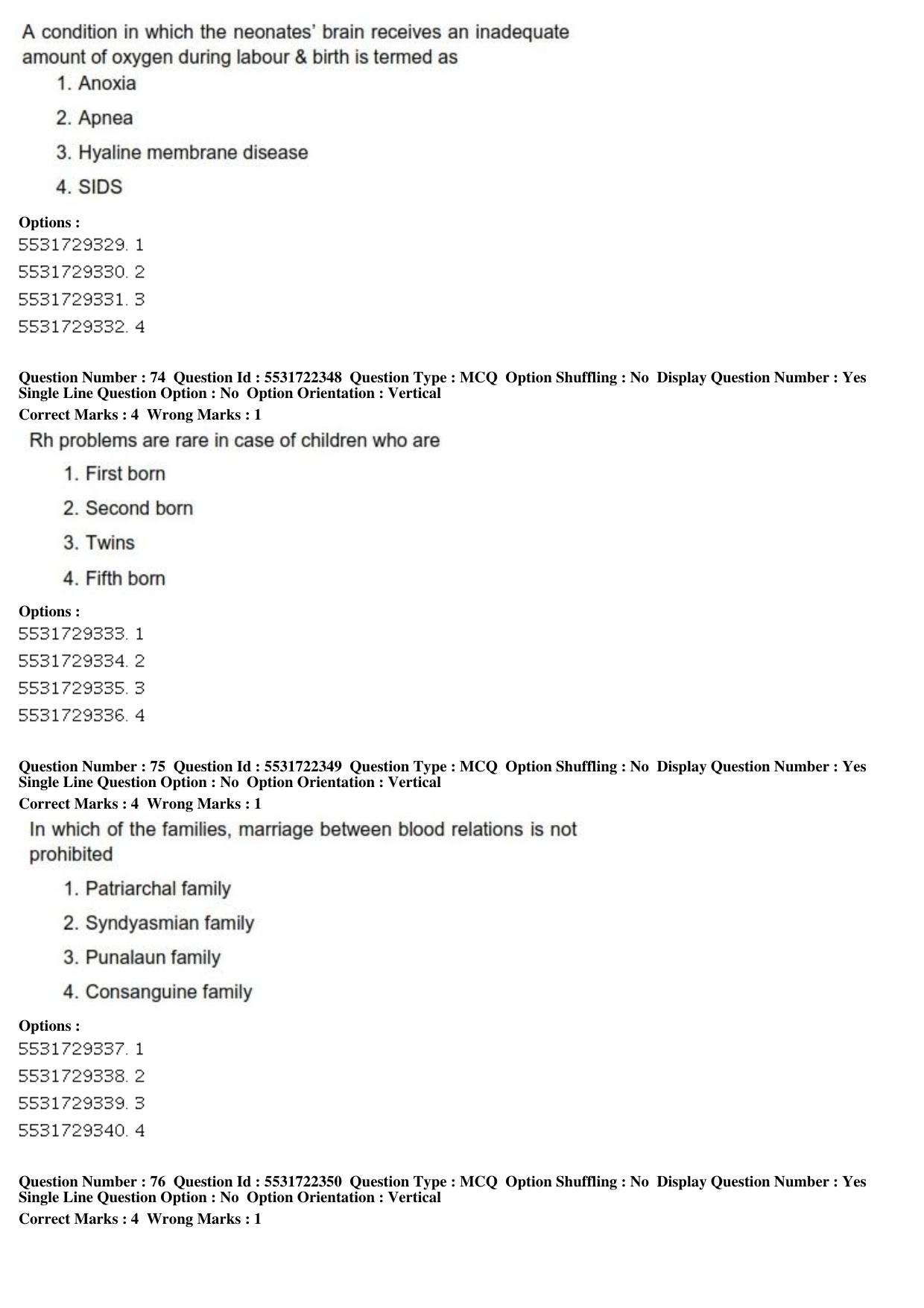 ICAR AIEEA PG 2019 HOME SCIENCE Question Paper - Page 26