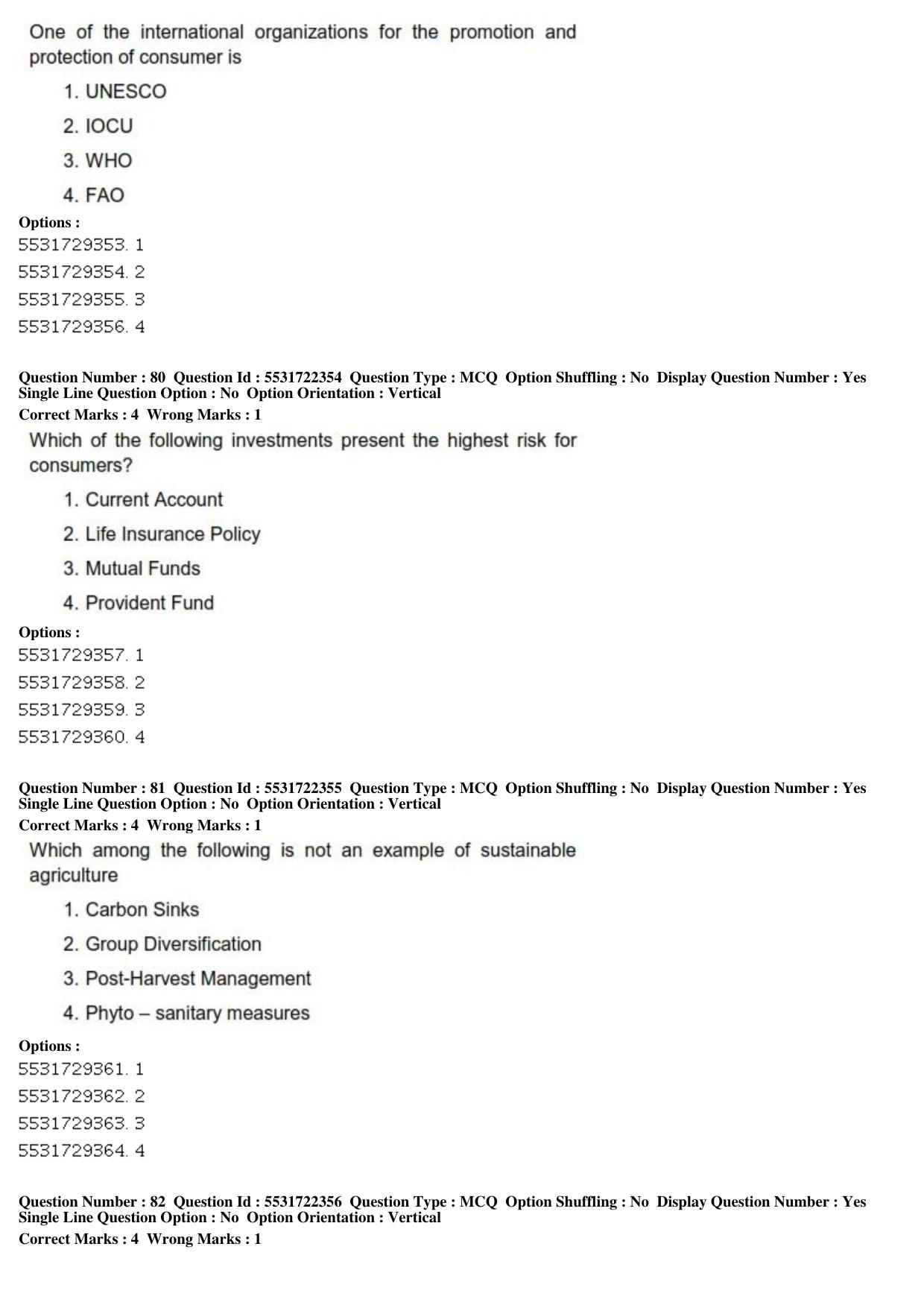 ICAR AIEEA PG 2019 HOME SCIENCE Question Paper - Page 28