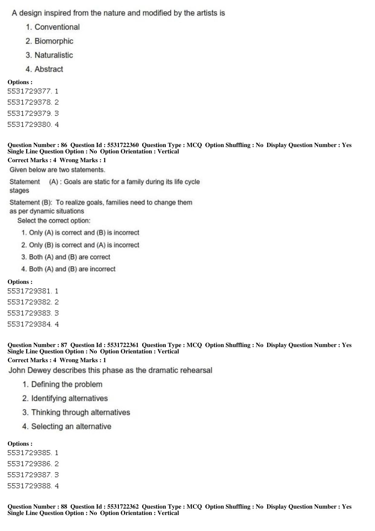 ICAR AIEEA PG 2019 HOME SCIENCE Question Paper - Page 30
