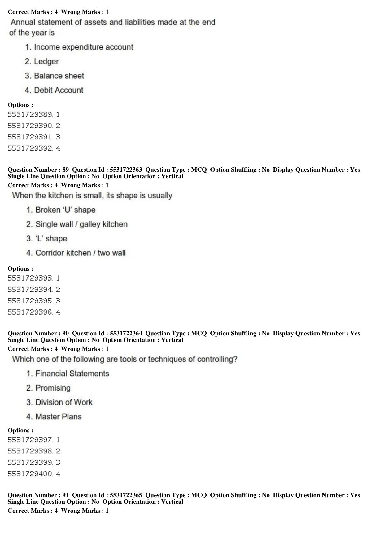 ICAR AIEEA PG 2019 HOME SCIENCE Question Paper - Page 31