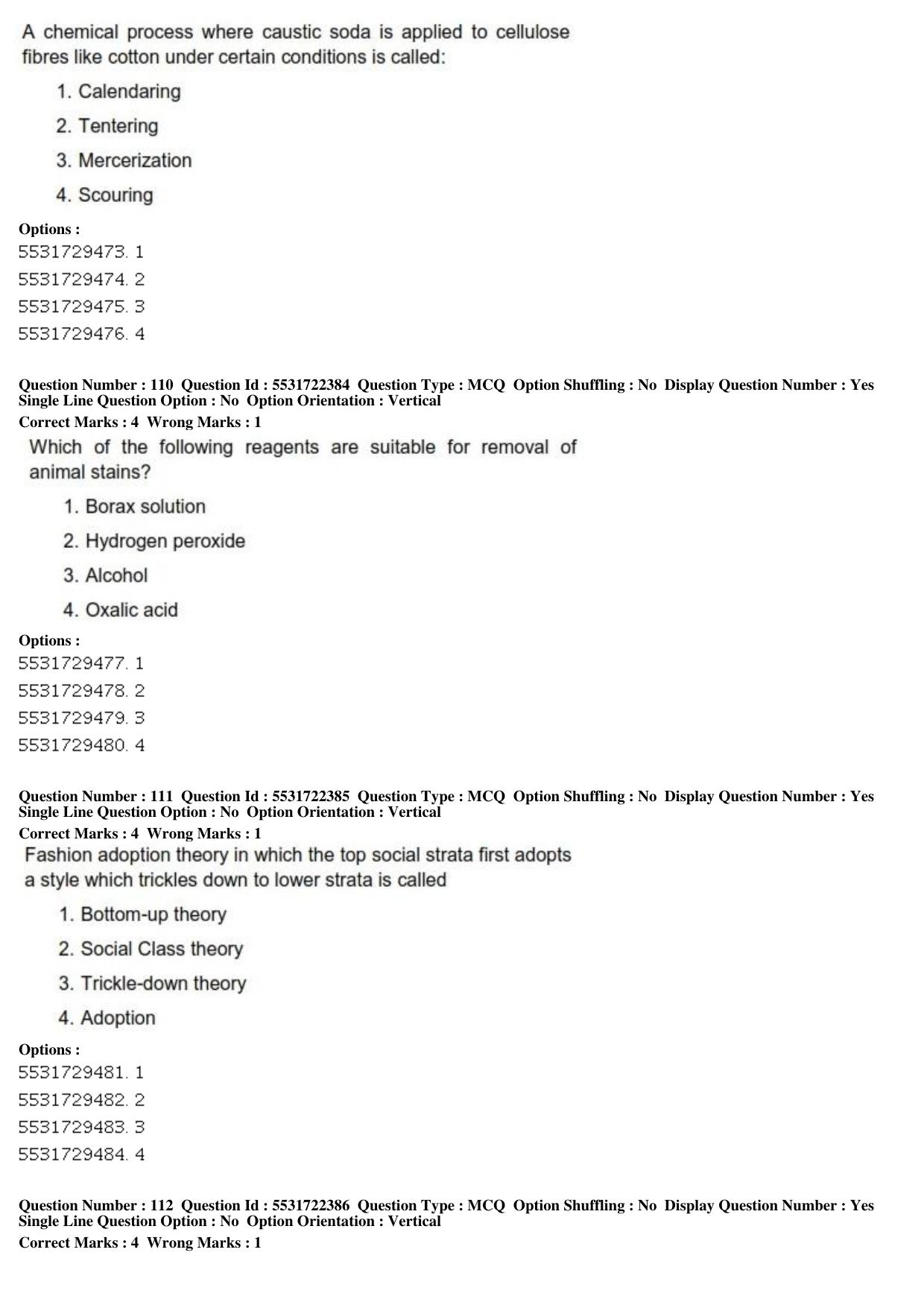 ICAR AIEEA PG 2019 HOME SCIENCE Question Paper - Page 38