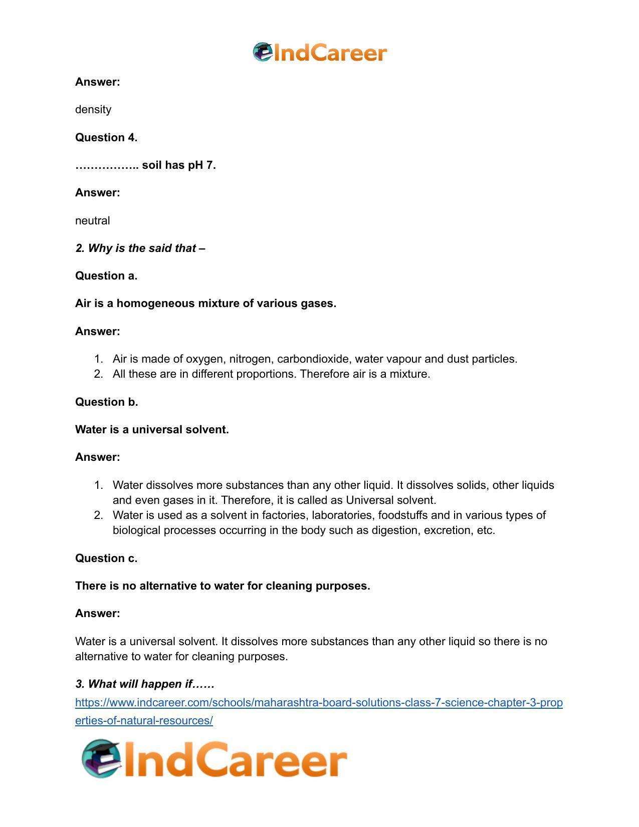 Maharashtra Board Solutions Class 7-Science: Chapter 3- Properties of Natural Resources - Page 3