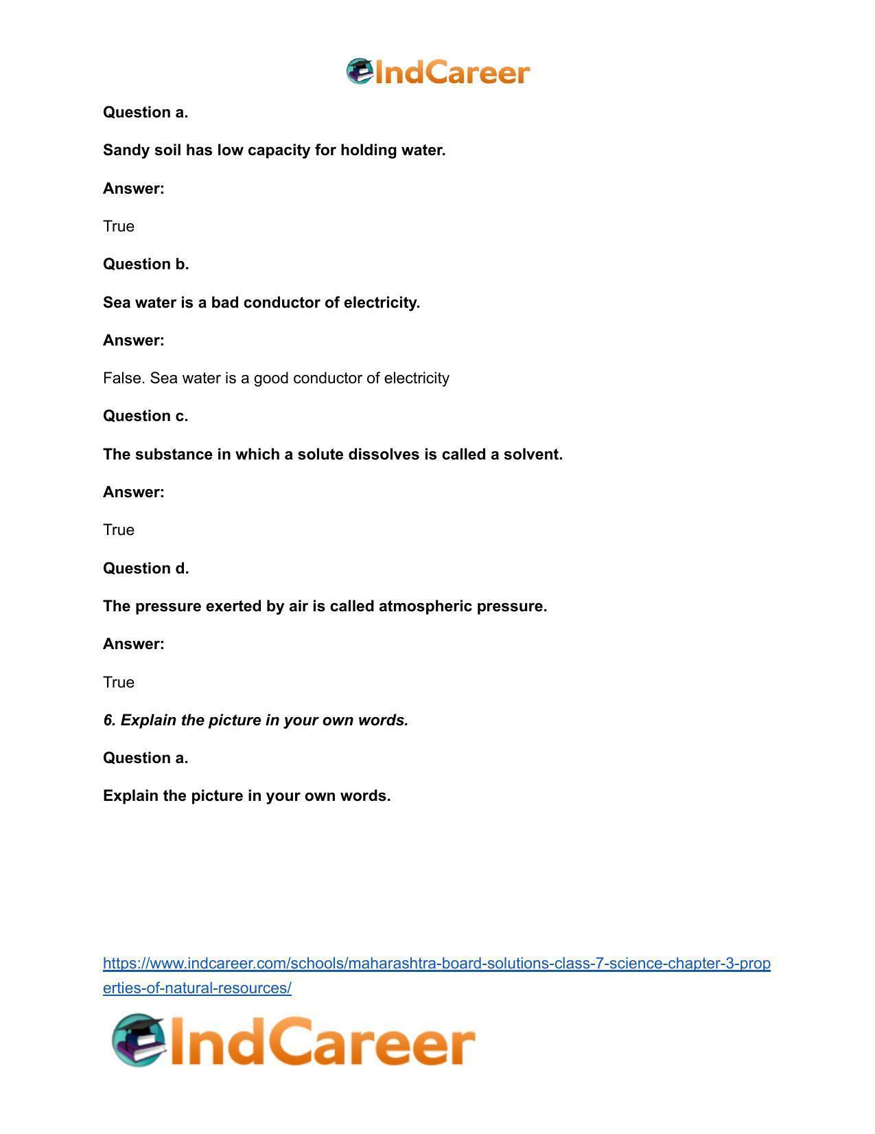 Maharashtra Board Solutions Class 7-Science: Chapter 3- Properties of Natural Resources - Page 5