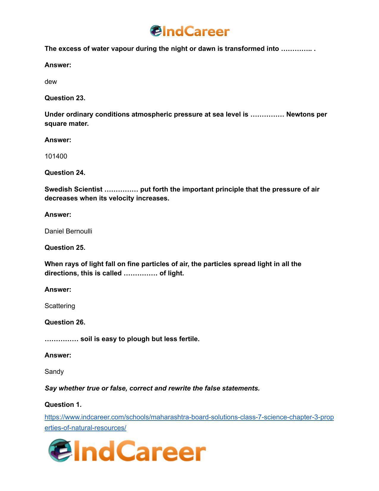 Maharashtra Board Solutions Class 7-Science: Chapter 3- Properties of Natural Resources - Page 13