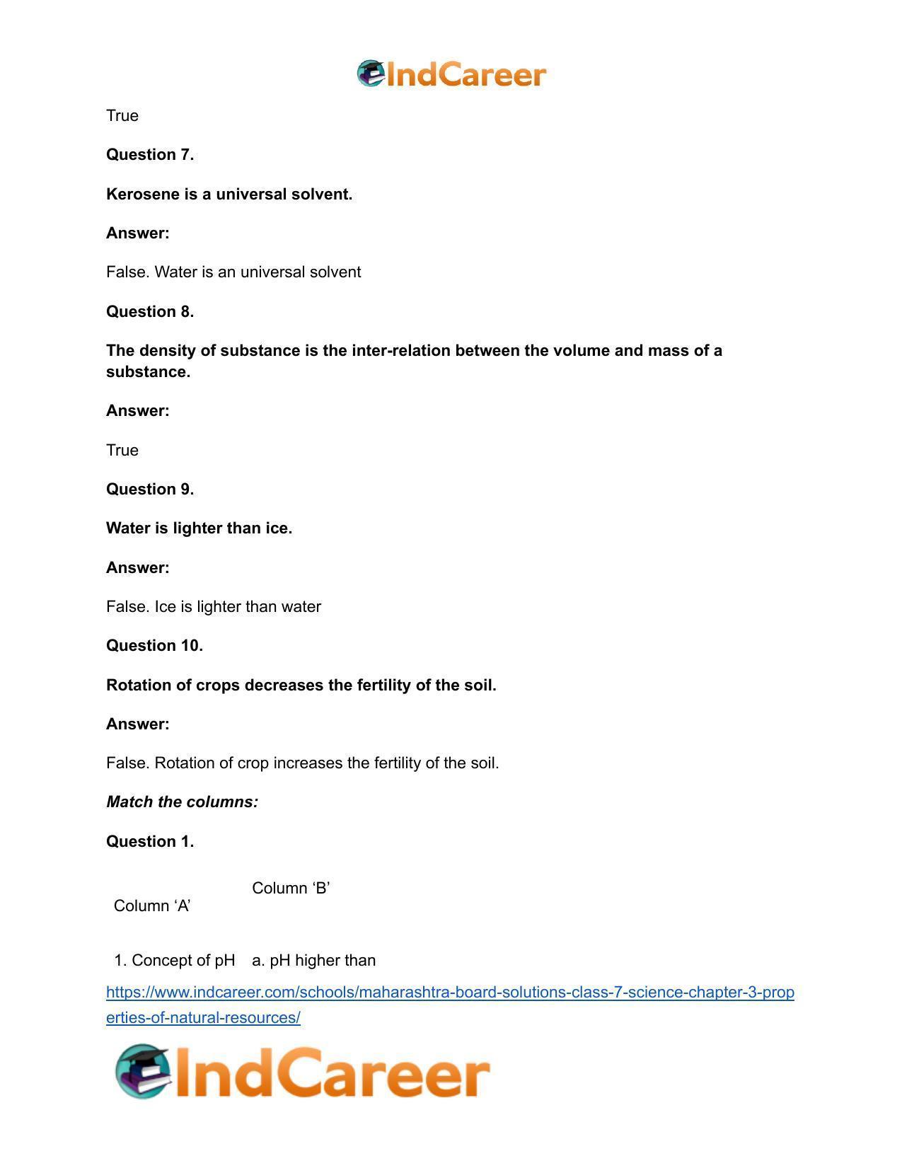 Maharashtra Board Solutions Class 7-Science: Chapter 3- Properties of Natural Resources - Page 15