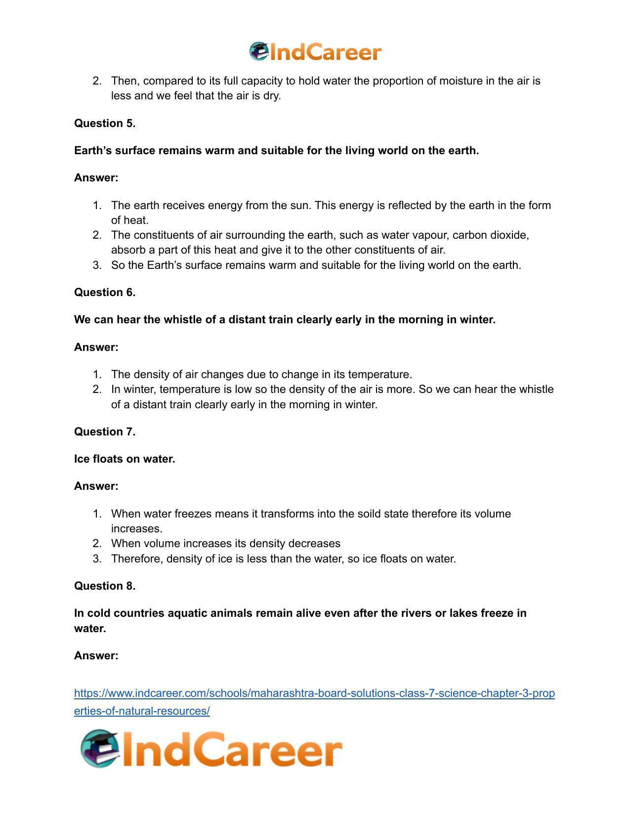 Maharashtra Board Solutions Class 7-Science: Chapter 3- Properties of Natural Resources - Page 18