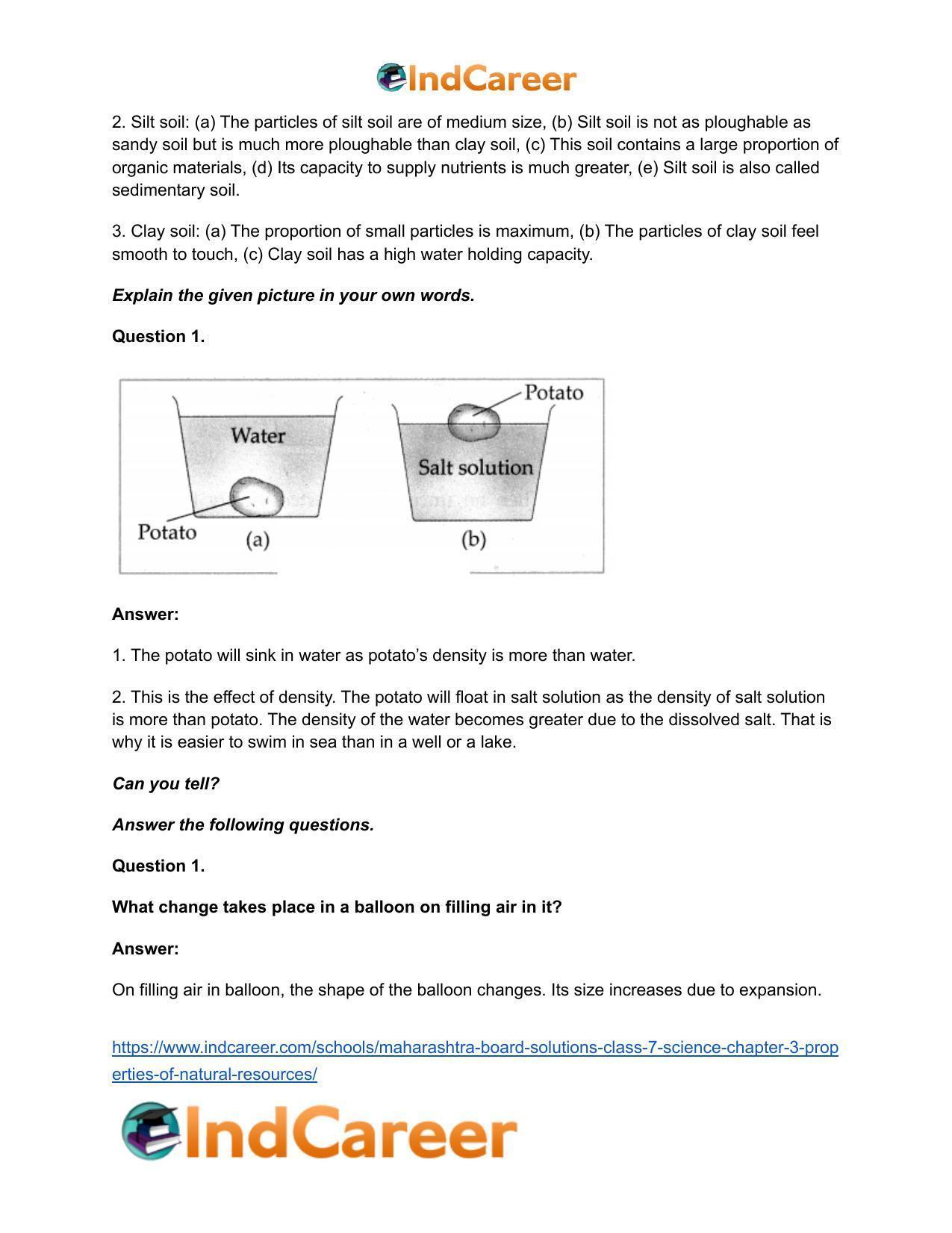 Maharashtra Board Solutions Class 7-Science: Chapter 3- Properties of Natural Resources - Page 22