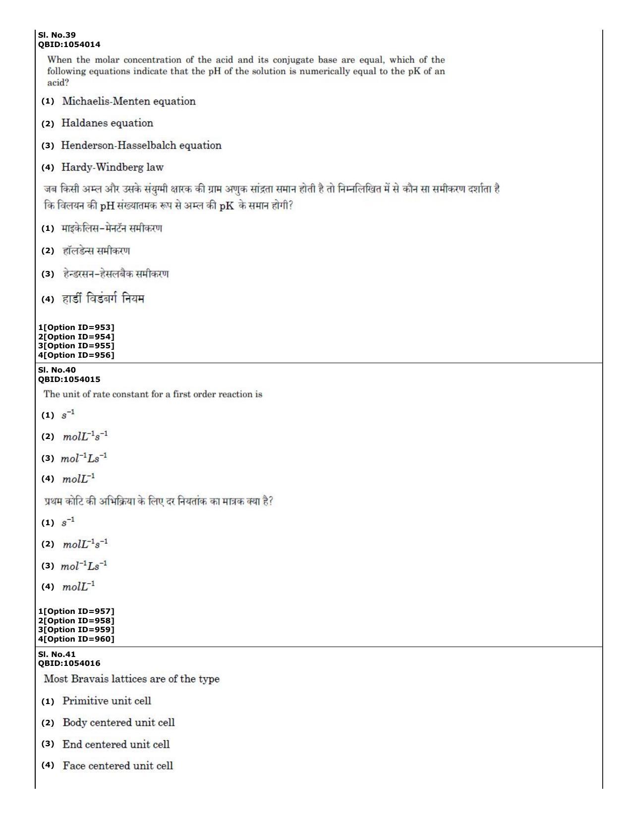 CUET (PG) 2022: PGQP50 B. Nanoscience II – M.Sc (01-09-2022) Question Paper - Page 20