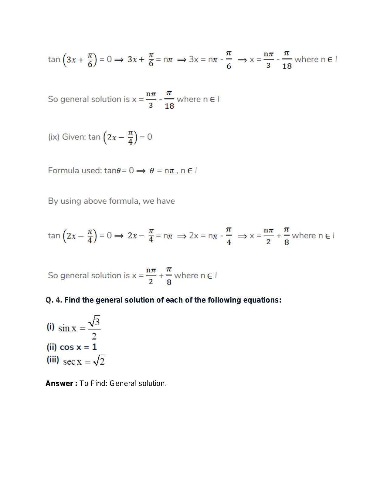 Chapter 17: Trigonometric Equations: RS Aggarwal Class 11 Solutions - Page 22