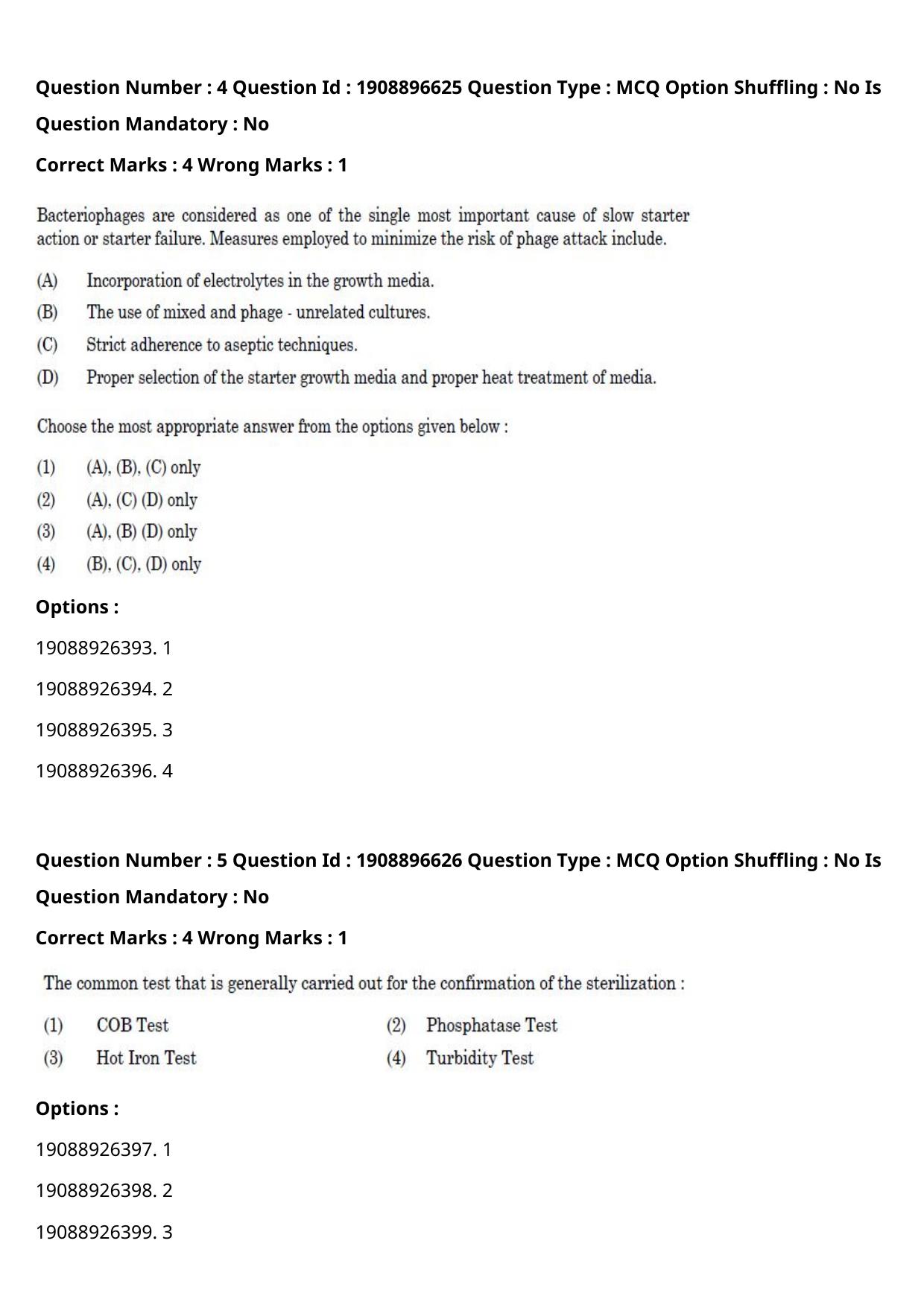 ICAR AIEEA PG 2021 DAIRY TECHNOLOGY Question Paper - Page 4