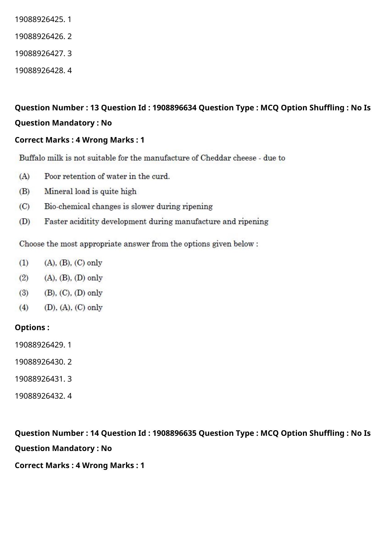 ICAR AIEEA PG 2021 DAIRY TECHNOLOGY Question Paper - Page 8