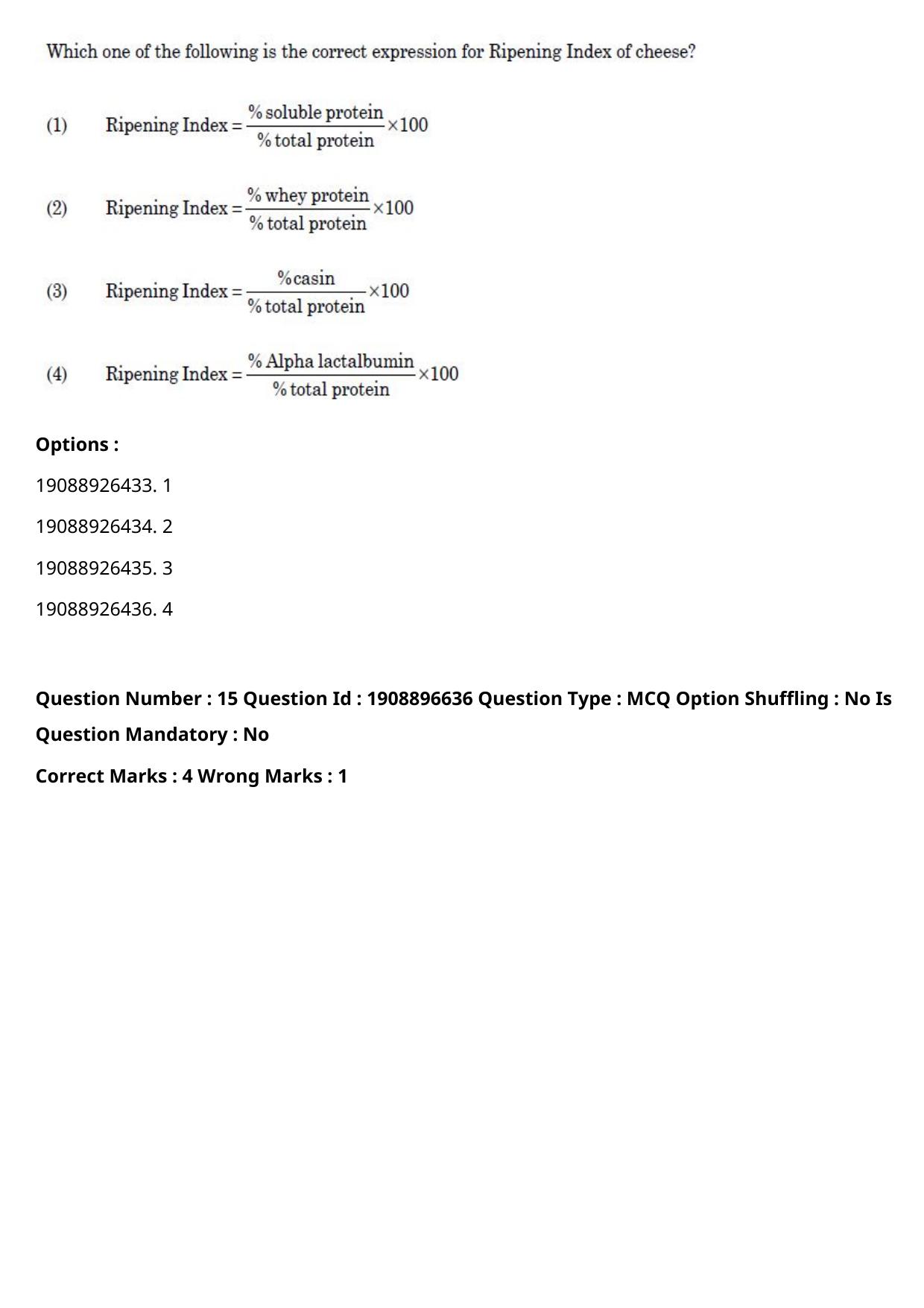 ICAR AIEEA PG 2021 DAIRY TECHNOLOGY Question Paper - Page 9