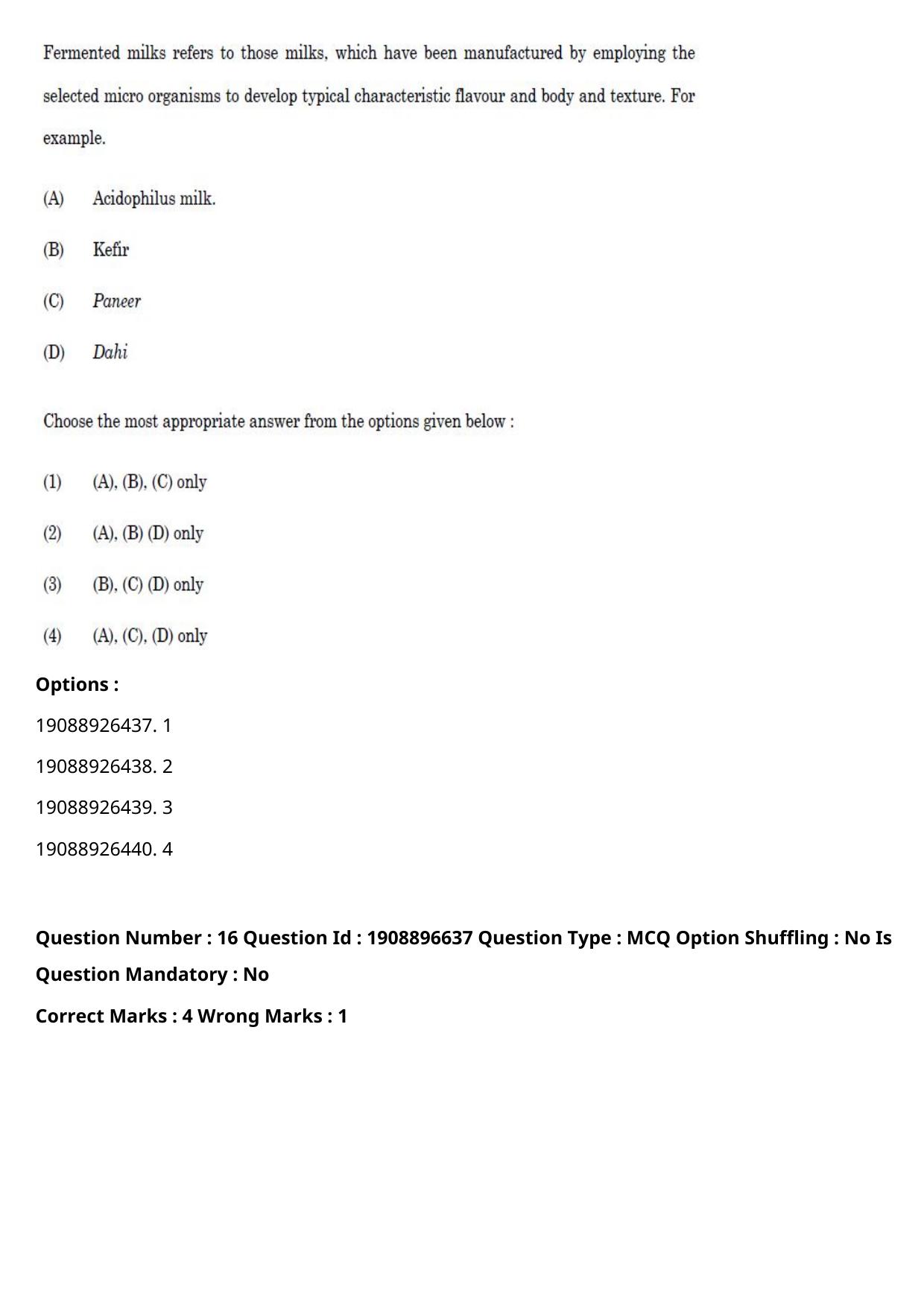 ICAR AIEEA PG 2021 DAIRY TECHNOLOGY Question Paper - Page 10