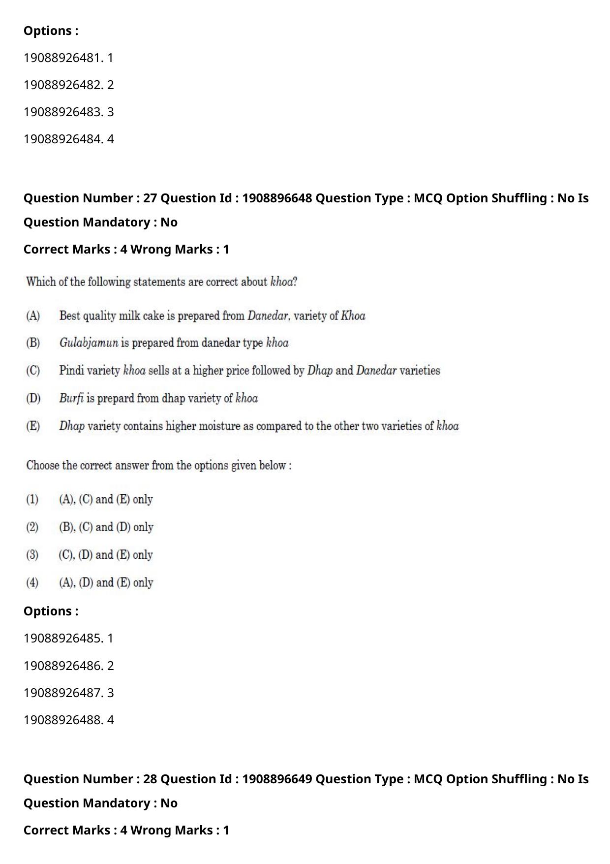 ICAR AIEEA PG 2021 DAIRY TECHNOLOGY Question Paper - Page 17