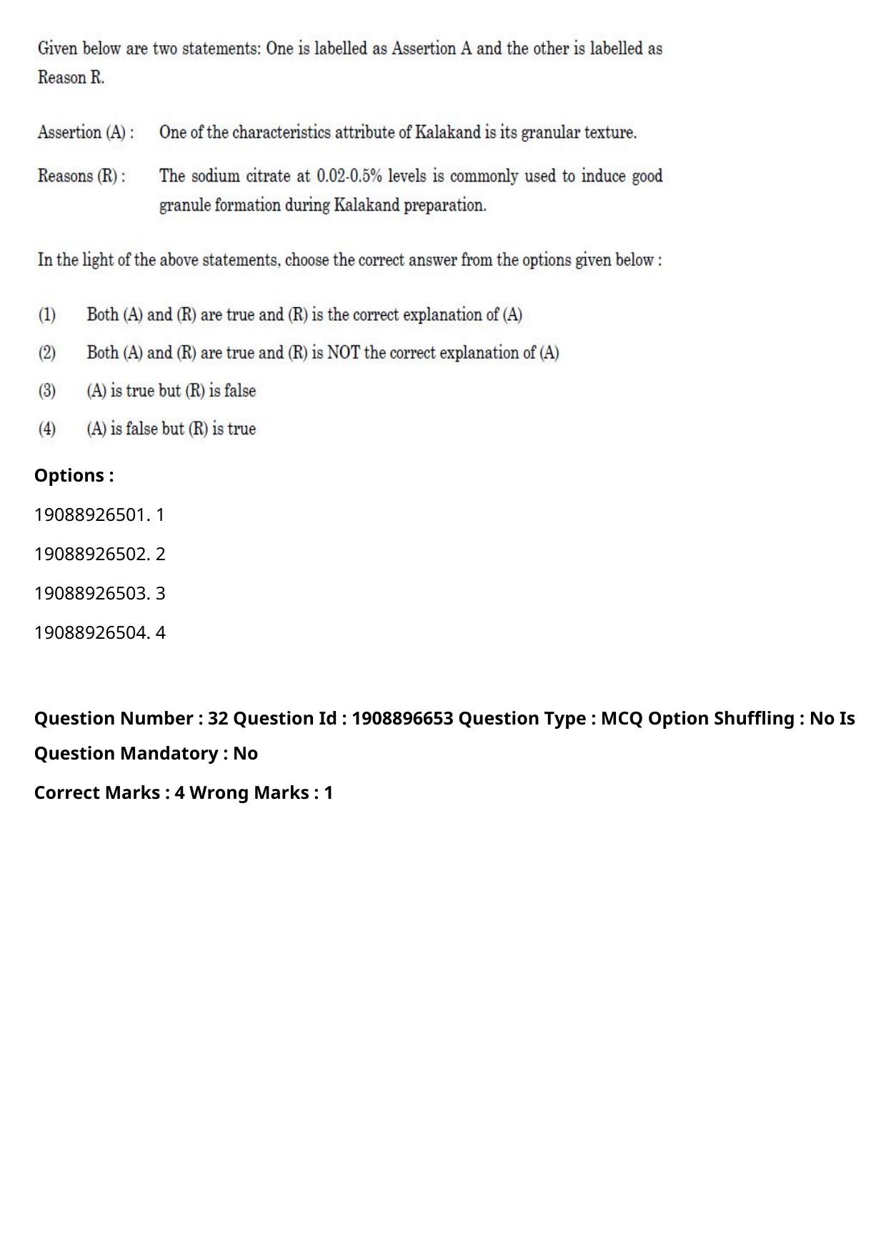 ICAR AIEEA PG 2021 DAIRY TECHNOLOGY Question Paper - Page 21