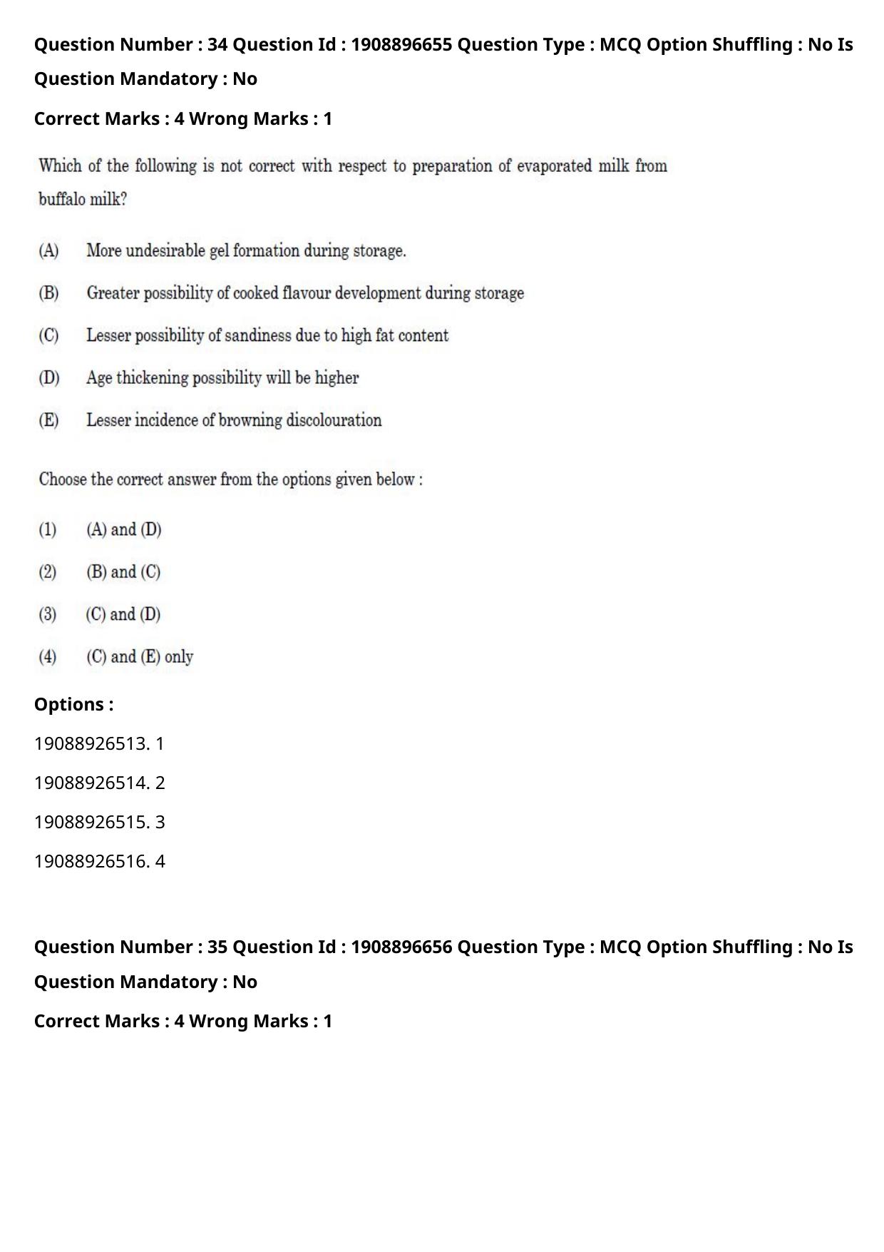 ICAR AIEEA PG 2021 DAIRY TECHNOLOGY Question Paper - Page 23