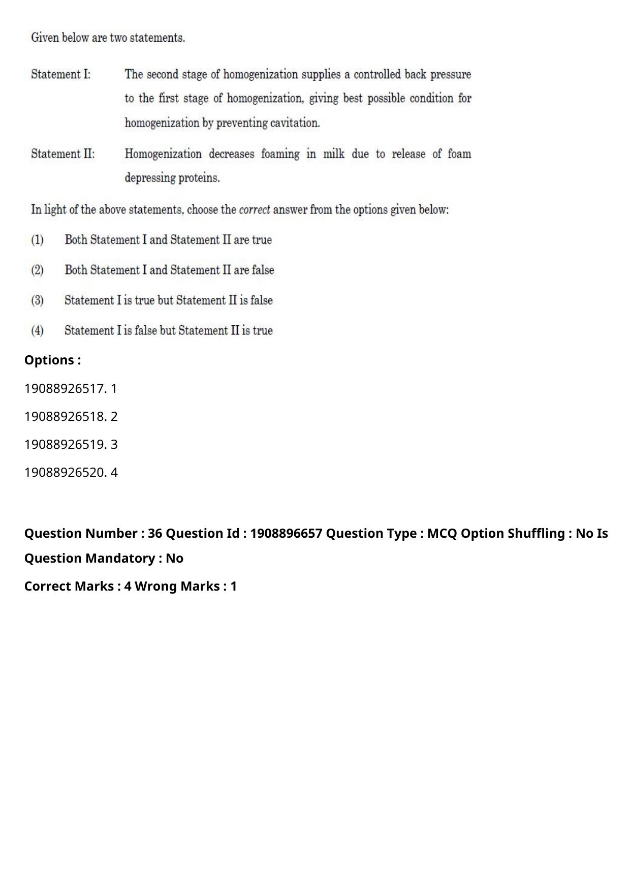 ICAR AIEEA PG 2021 DAIRY TECHNOLOGY Question Paper - Page 24