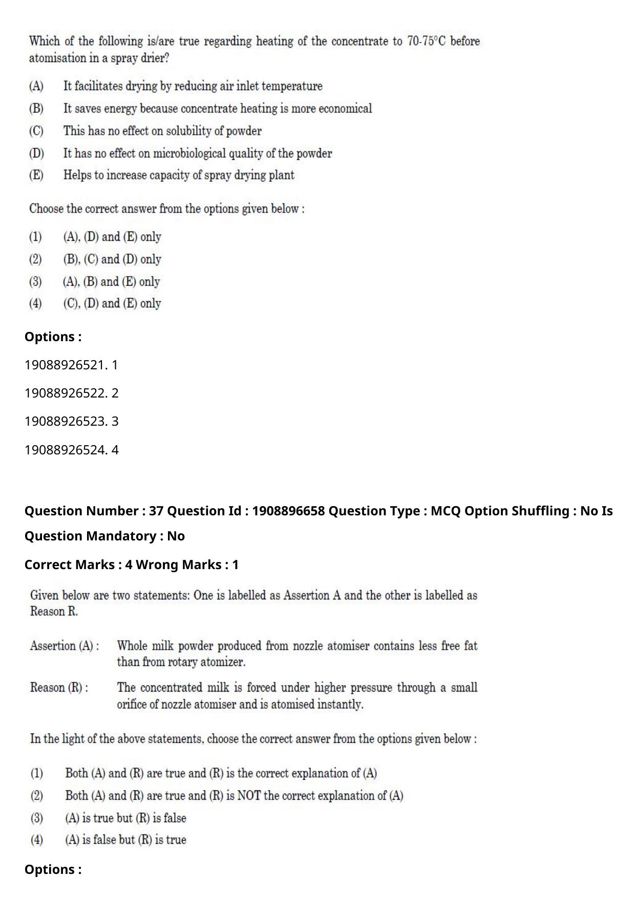 ICAR AIEEA PG 2021 DAIRY TECHNOLOGY Question Paper - Page 25