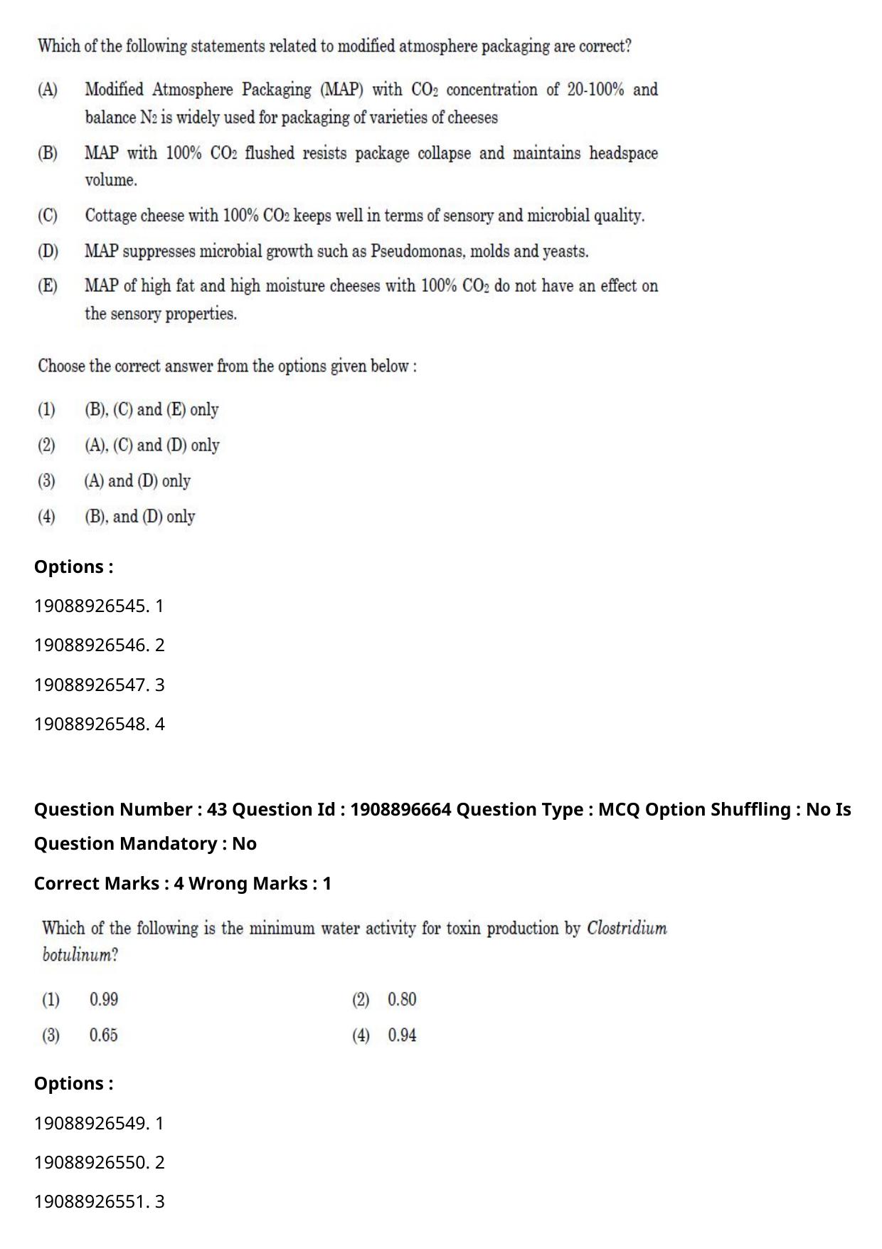ICAR AIEEA PG 2021 DAIRY TECHNOLOGY Question Paper - Page 29