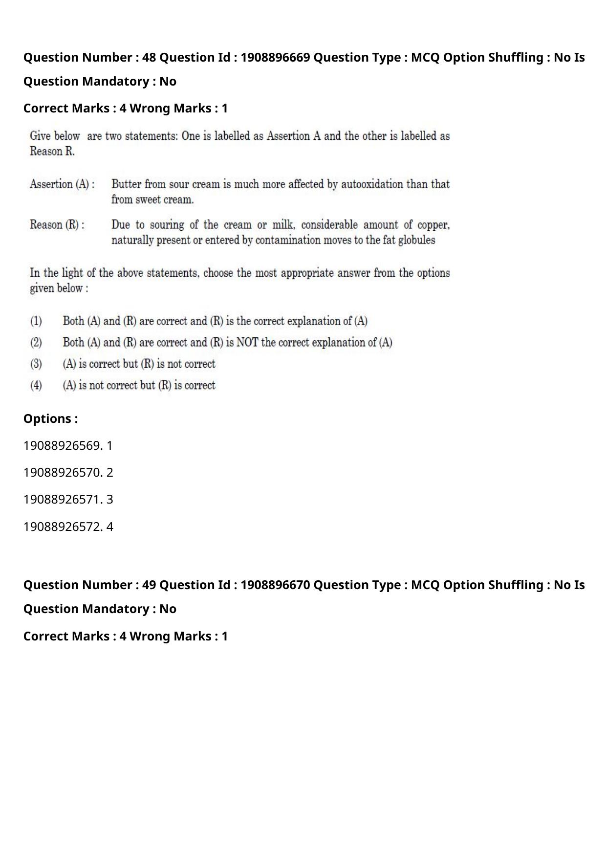 ICAR AIEEA PG 2021 DAIRY TECHNOLOGY Question Paper - Page 32