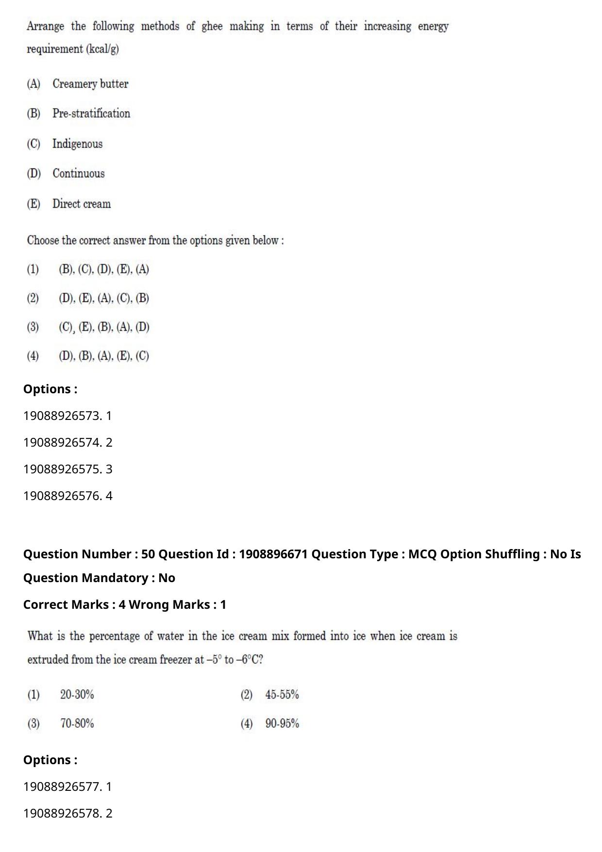 ICAR AIEEA PG 2021 DAIRY TECHNOLOGY Question Paper - Page 33