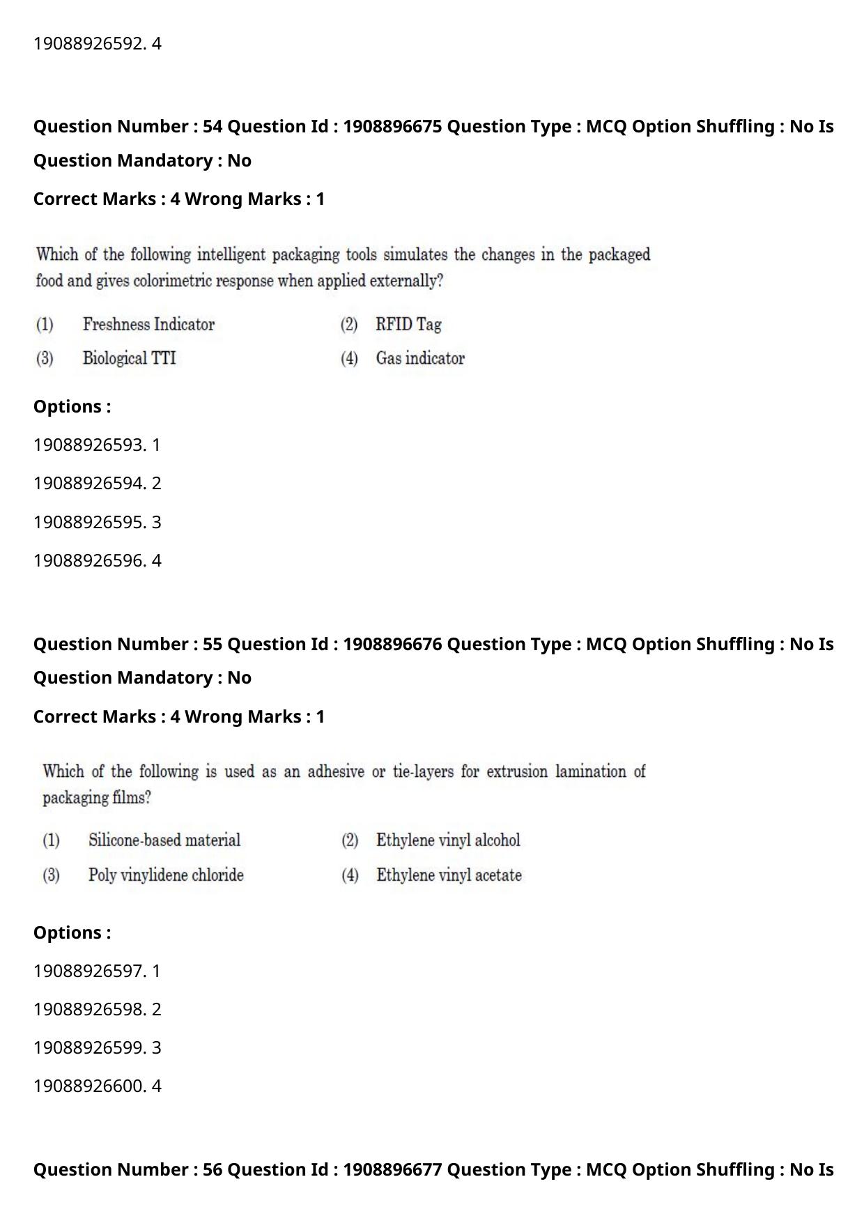ICAR AIEEA PG 2021 DAIRY TECHNOLOGY Question Paper - Page 36