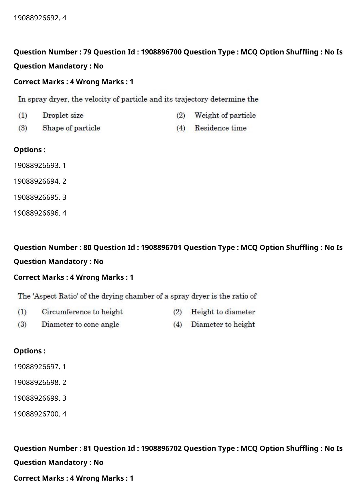 ICAR AIEEA PG 2021 DAIRY TECHNOLOGY Question Paper - Page 50