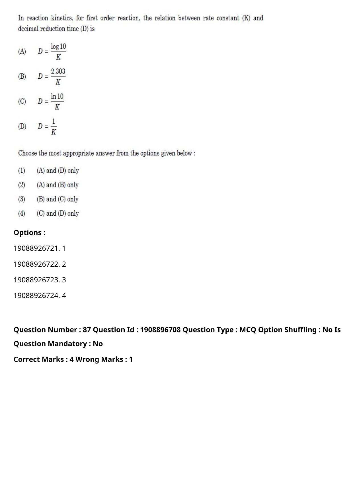ICAR AIEEA PG 2021 DAIRY TECHNOLOGY Question Paper - Page 54