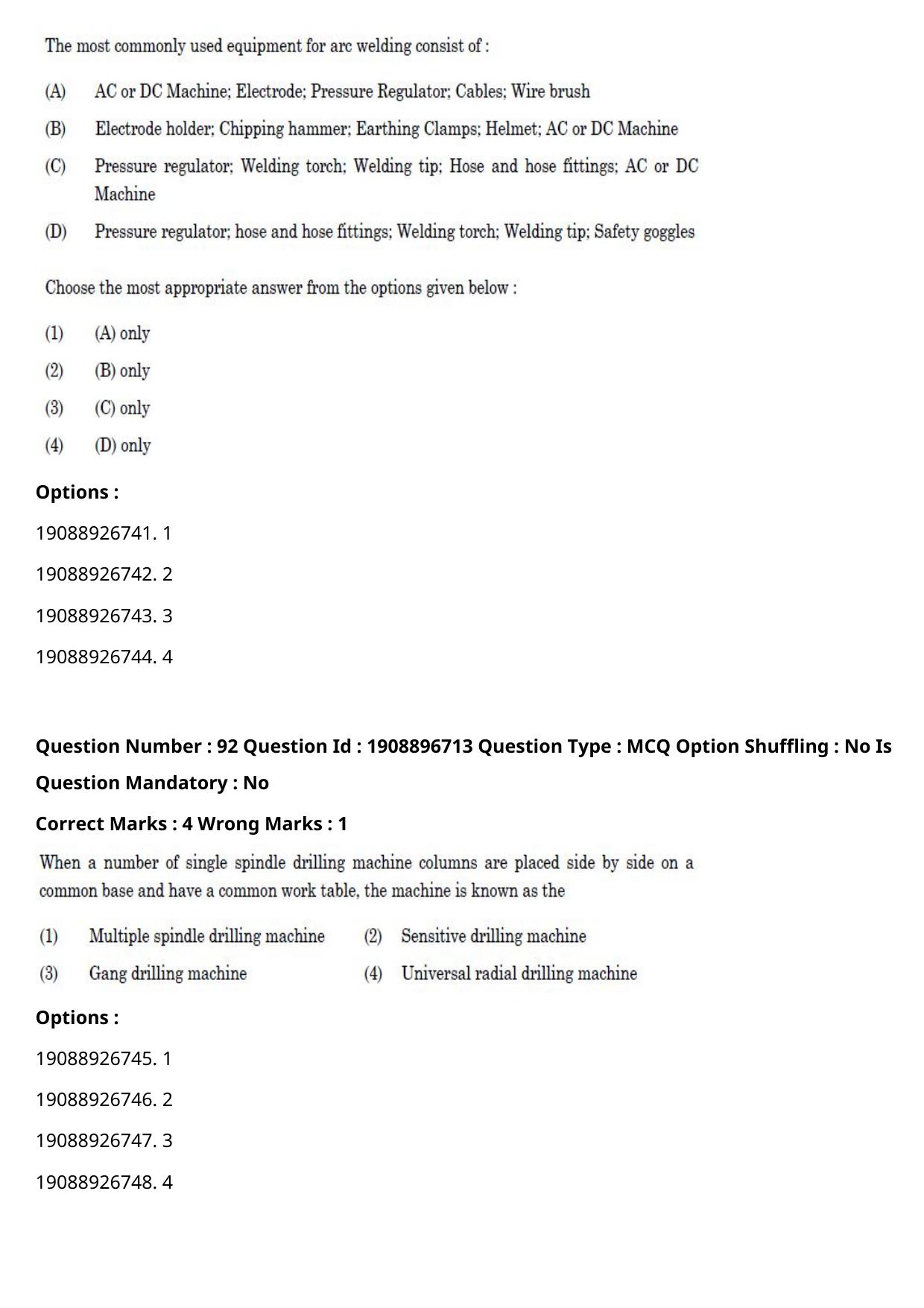 ICAR AIEEA PG 2021 DAIRY TECHNOLOGY Question Paper - Page 58