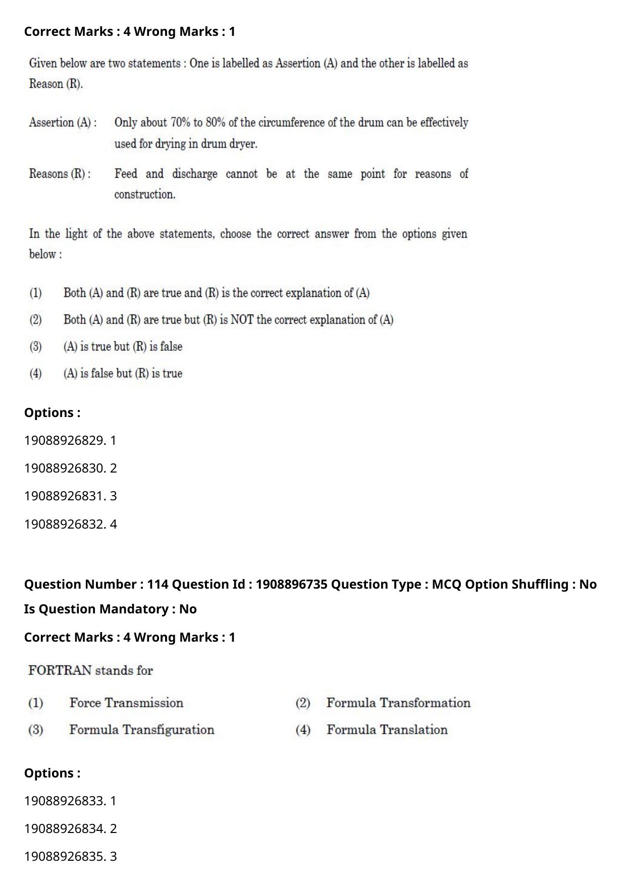 ICAR AIEEA PG 2021 DAIRY TECHNOLOGY Question Paper - Page 70