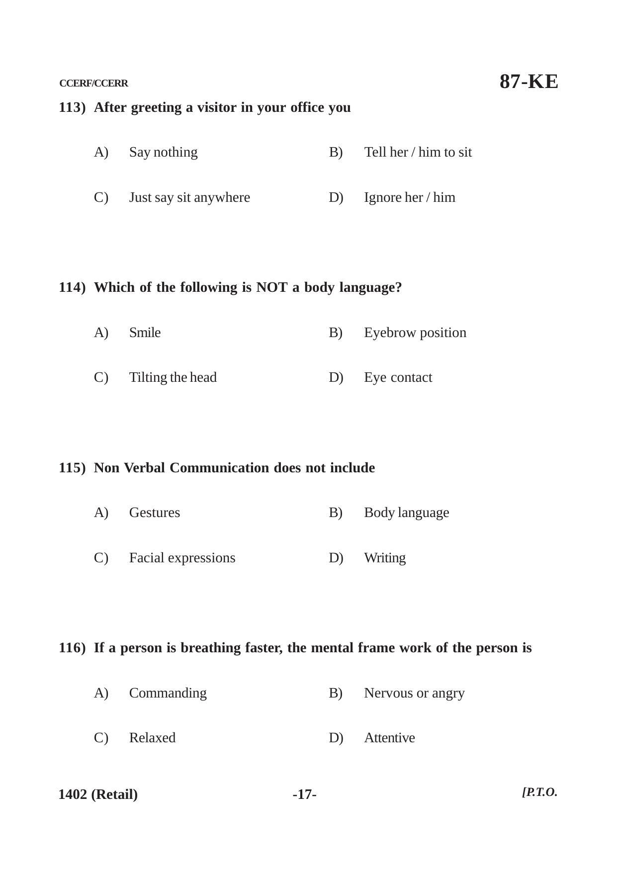 Karnataka SSLC Retail (CCERF/CCERR) Question Paper 2021 - Page 17