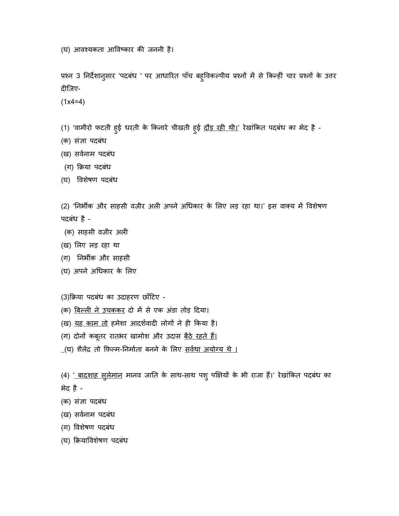 CBSE Class 10 Hindi B Sample Papers 2023 - Page 5
