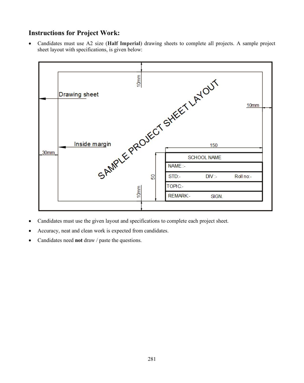 ISC Class XI & XII Geometrical & Mechanical Drawing Syllabus - Page 2