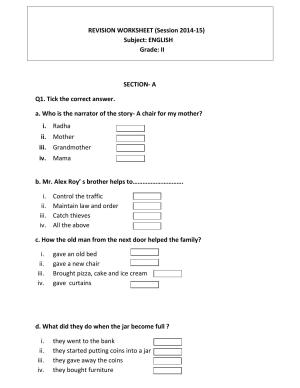 Worksheet for Class 2 English Assignment 49 Who am I