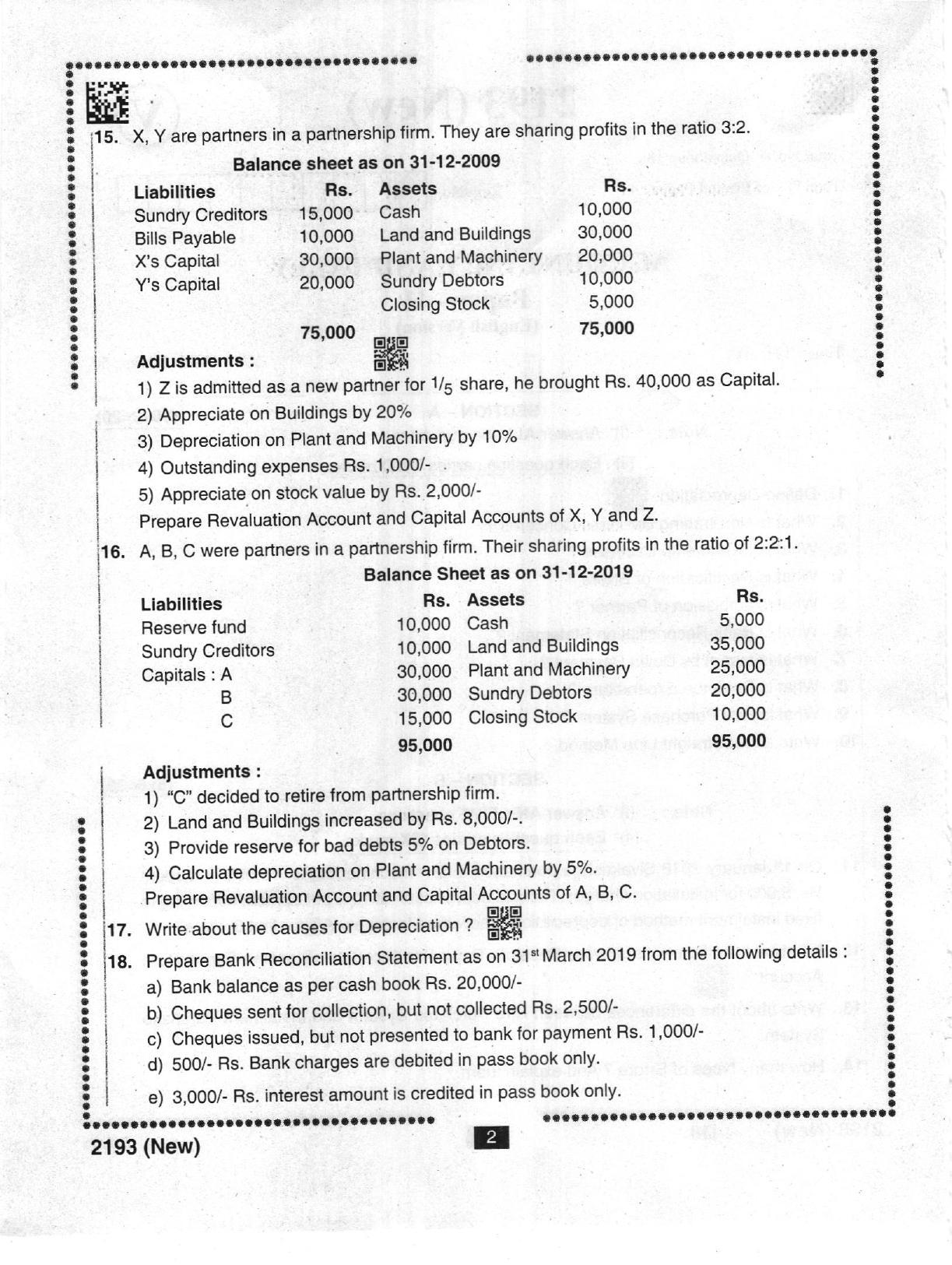 AP Intermediate 2nd Year Vocational Question Paper September-2021-Accountany&Tally(NEW)-II - Page 2
