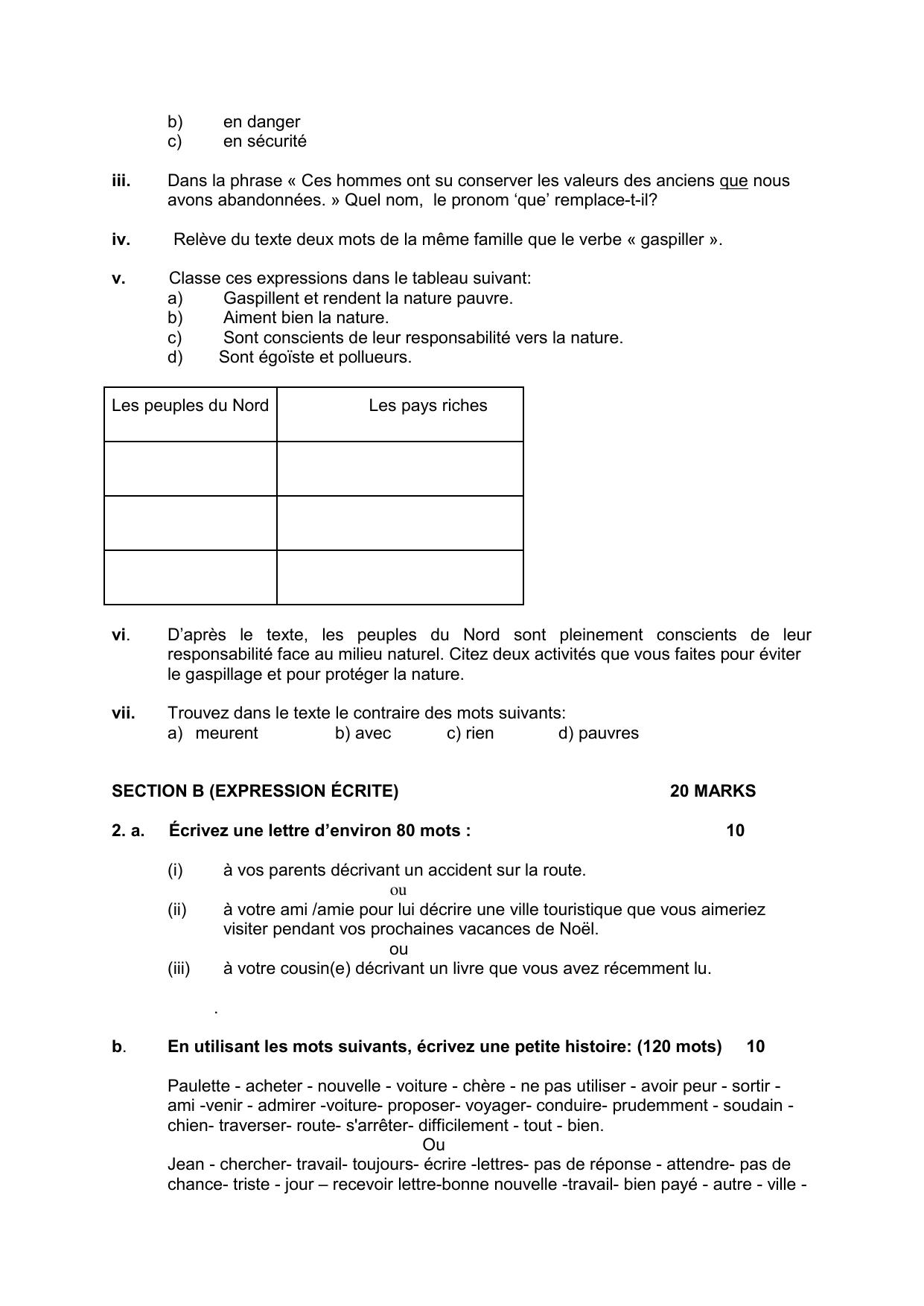CBSE Class 12 French Skill Education-Sample Paper 2019-20 - Page 3