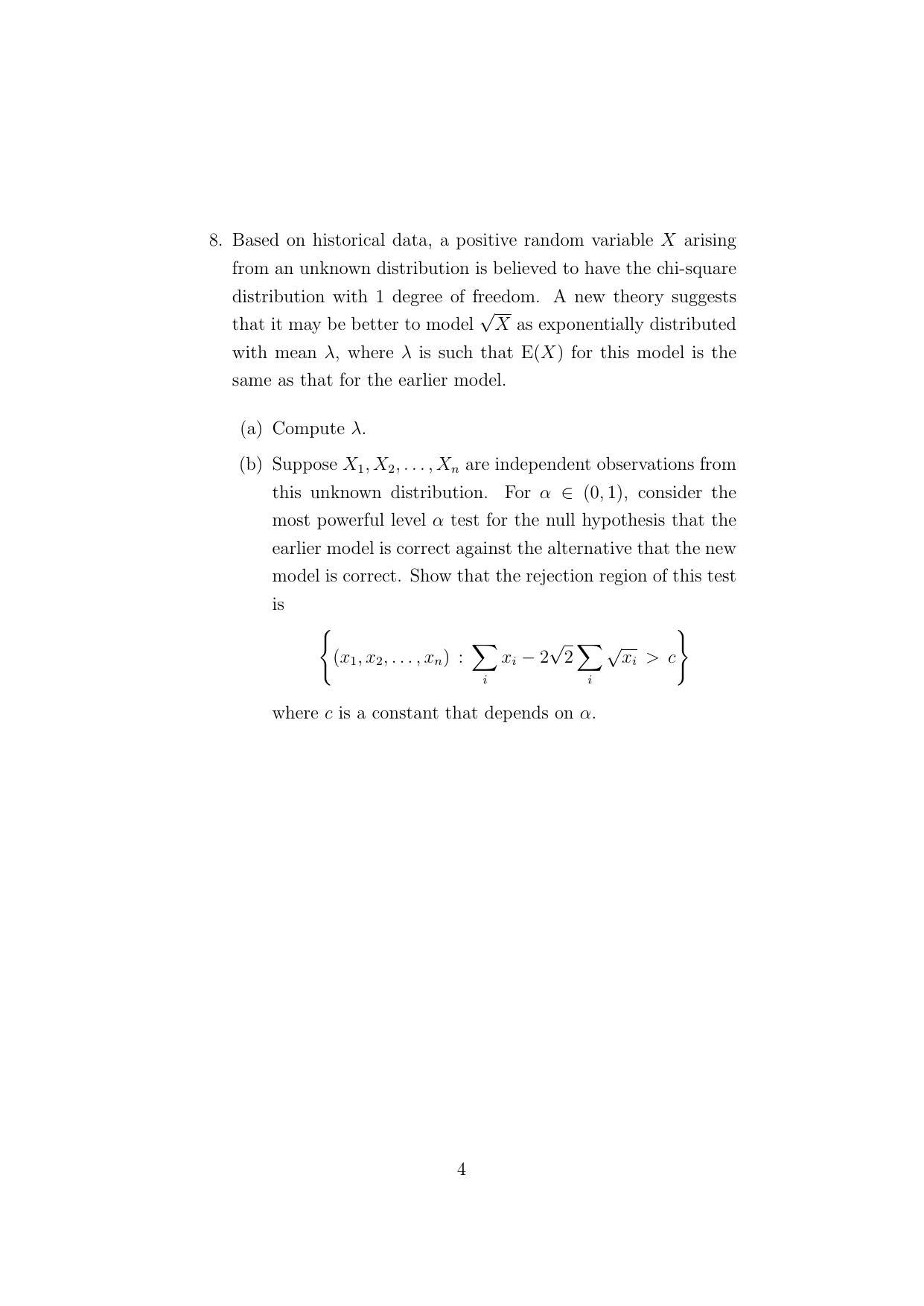 ISI Admission Test M.Stat.PSB 2022 Sample Paper - Page 4