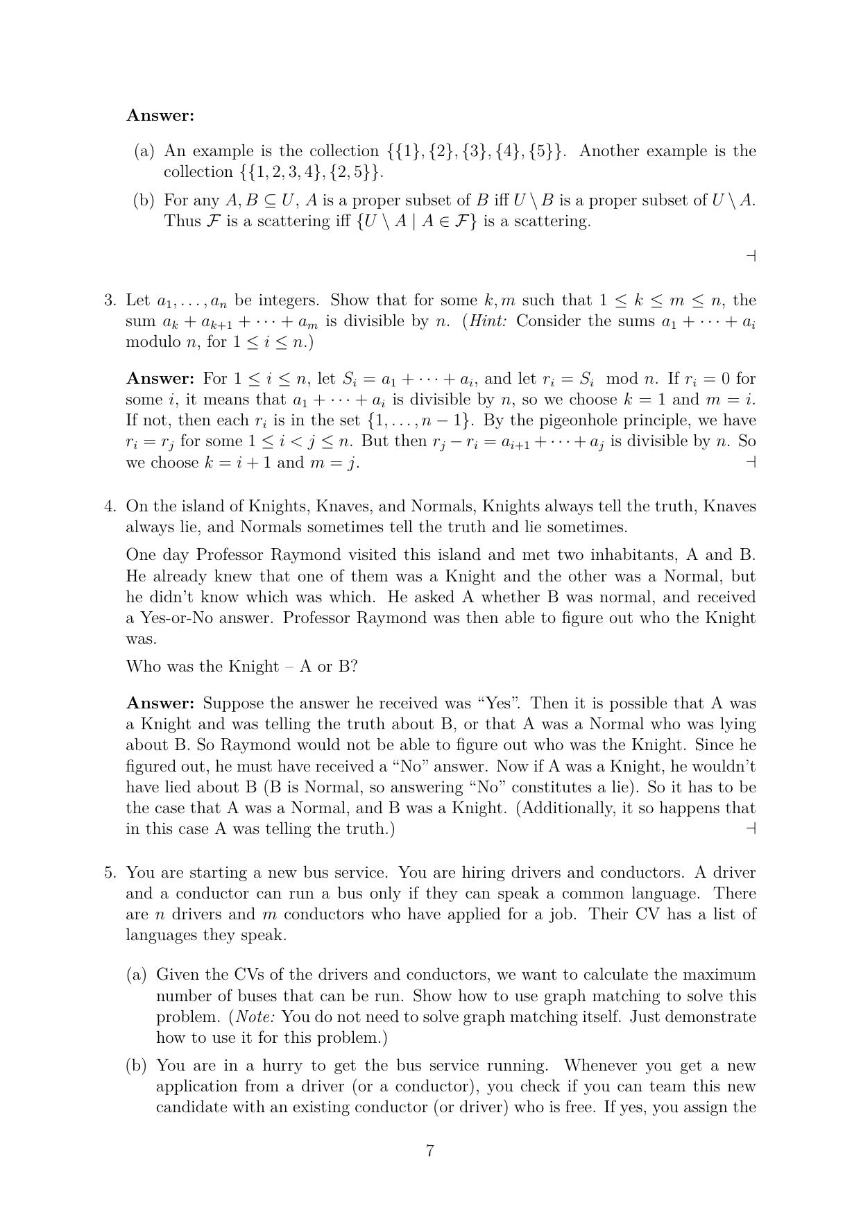 MSc/Ph.D. Computer Science 2023 Solutions - Page 7