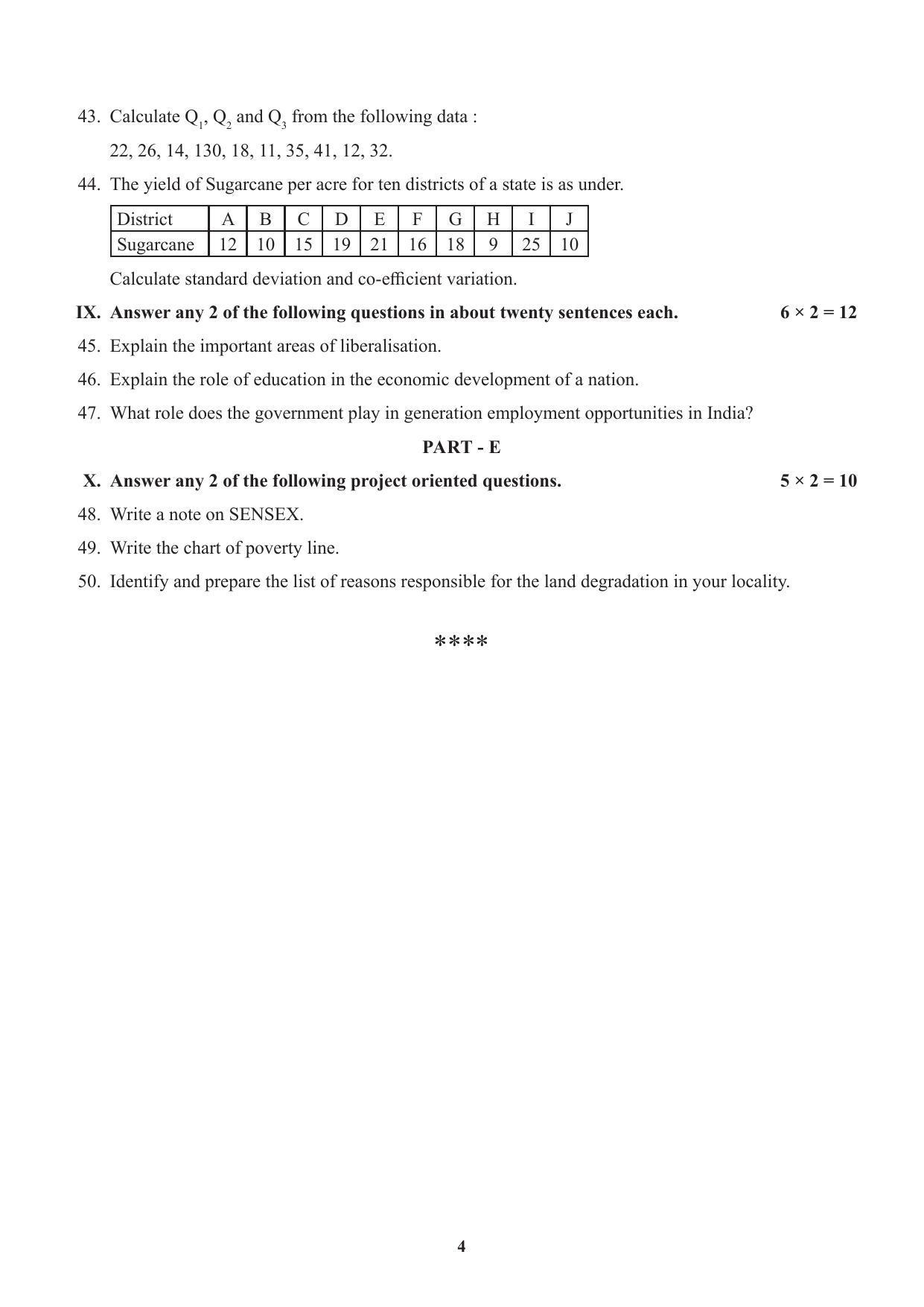 Karnataka 1st PUC ECONOMICS Model Question Paper - Page 5