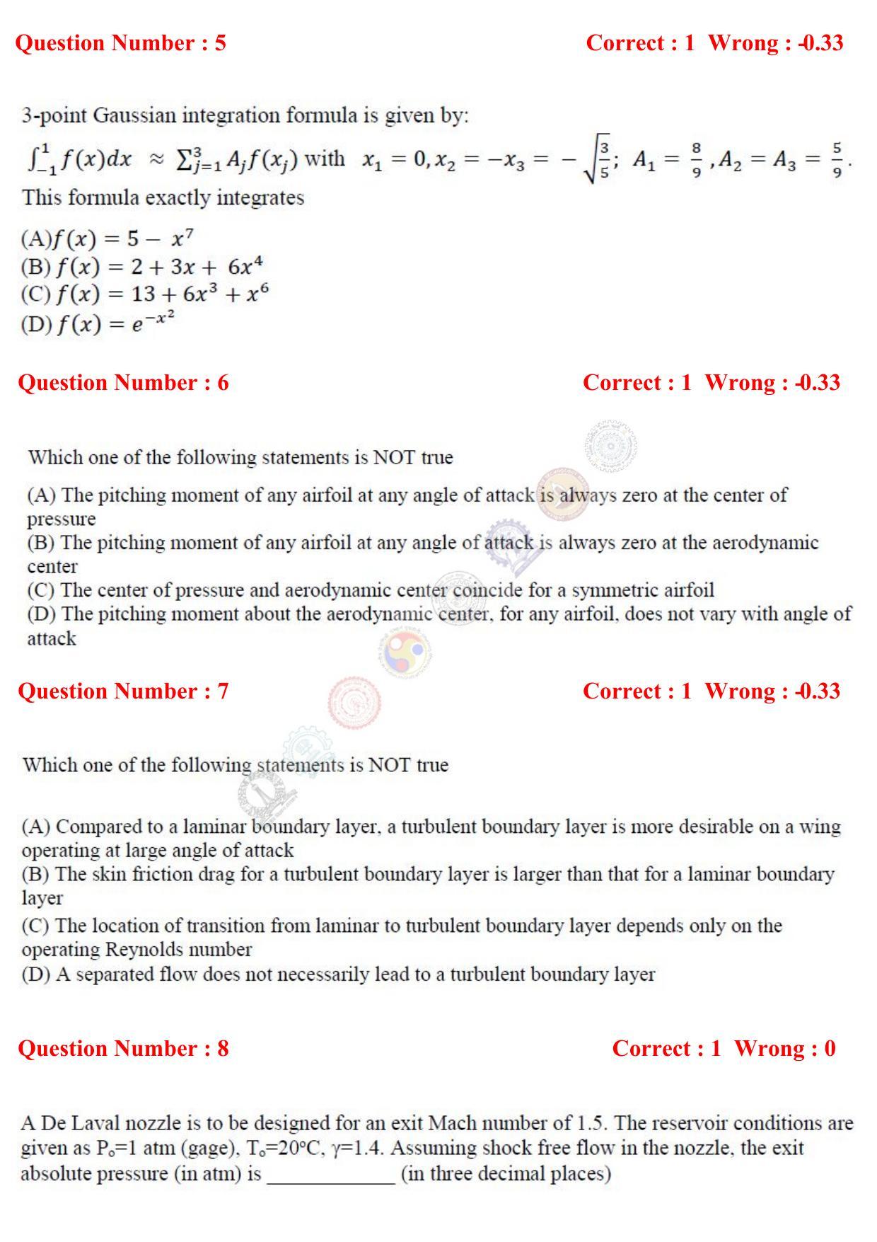 GATE 2017 Aerospace Engineering (AE) Question Paper with Answer Key - Page 3