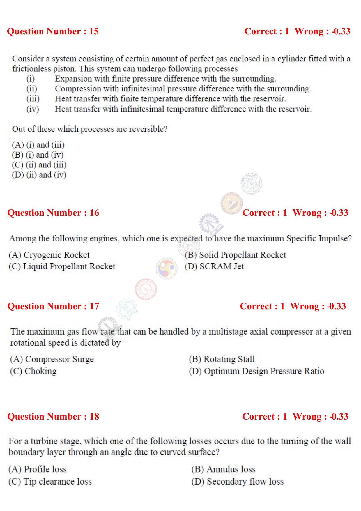 GATE 2017 Aerospace Engineering (AE) Question Paper with Answer Key - Page 6