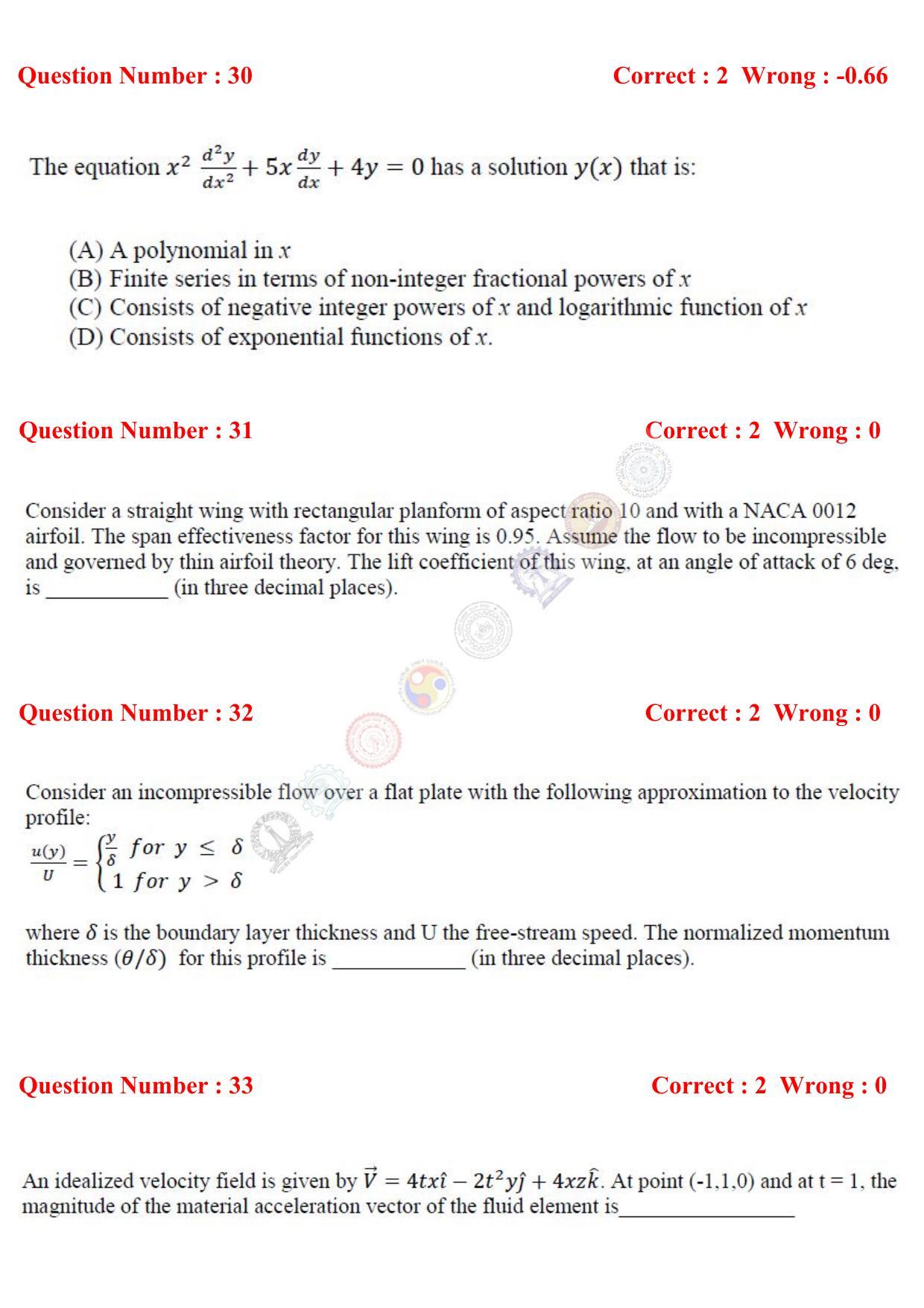 GATE 2017 Aerospace Engineering (AE) Question Paper with Answer Key - Page 10