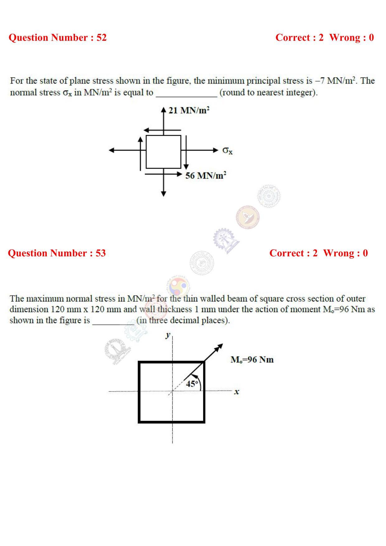 GATE 2017 Aerospace Engineering (AE) Question Paper with Answer Key - Page 17