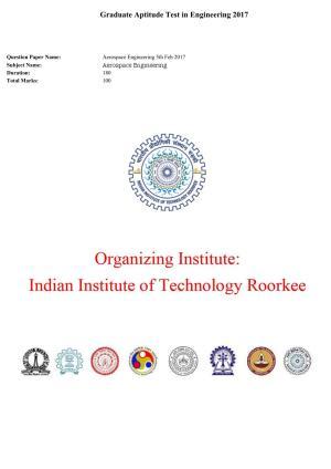 GATE 2017 Aerospace Engineering (AE) Question Paper with Answer Key