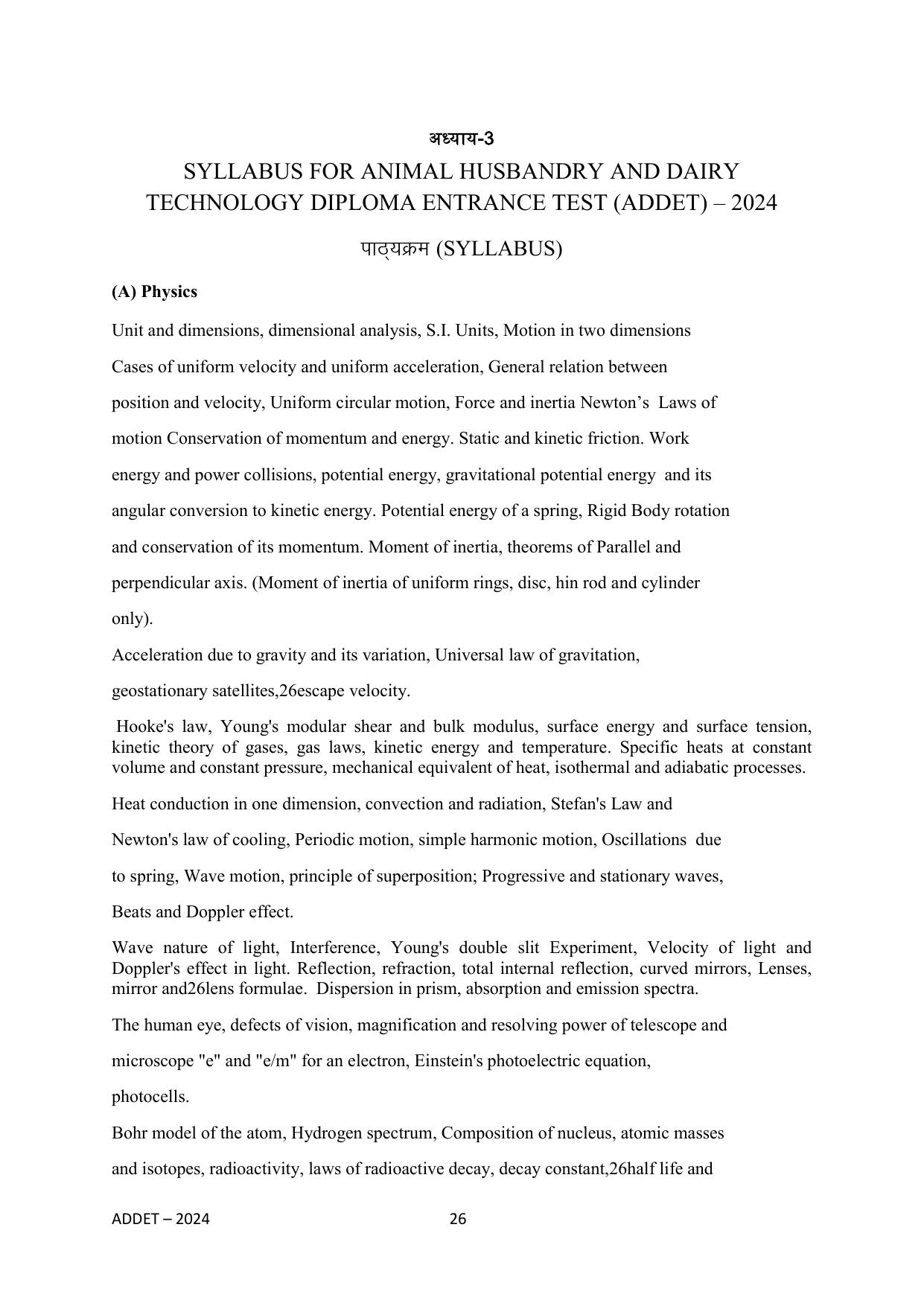MP ADDET Syllabus - Page 26