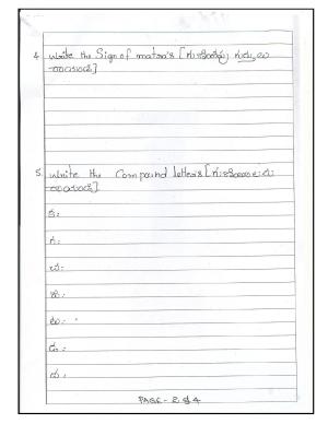 Worksheet for Class 3 Telegu Assignment 3