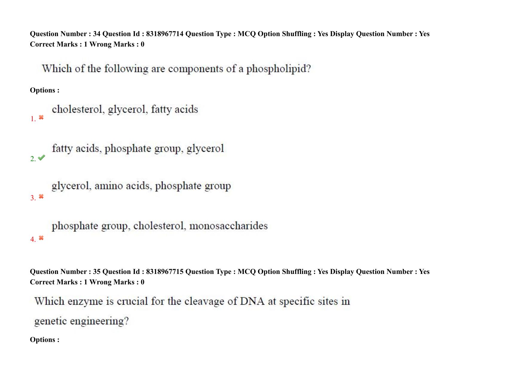 AP PGCET 2025 Biotechnology Paper with Answer Key - Page 28
